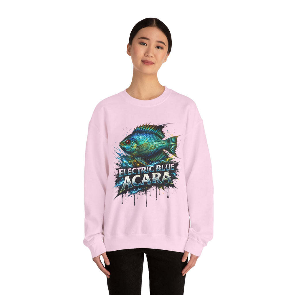 Electric Blue Acara – Heavy Blend™ Crewneck Sweatshirt