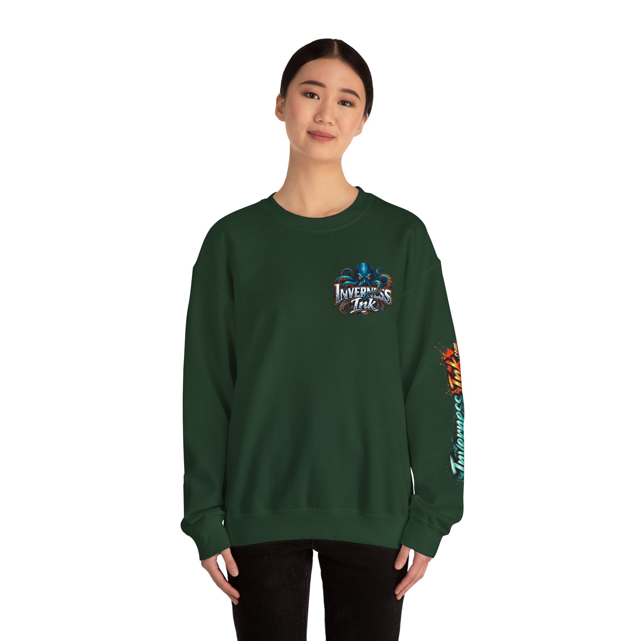 Betta Fish Crewneck Sweatshirt — Colorful Neon Tropical Fish Graphic