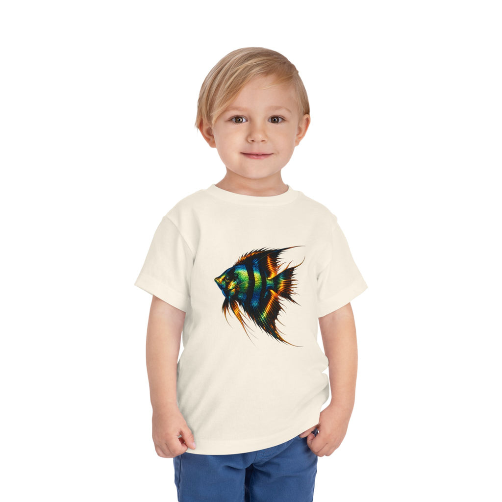 Toddler Tee - Colorful Aquarium Angelfish Graphic Shirt
