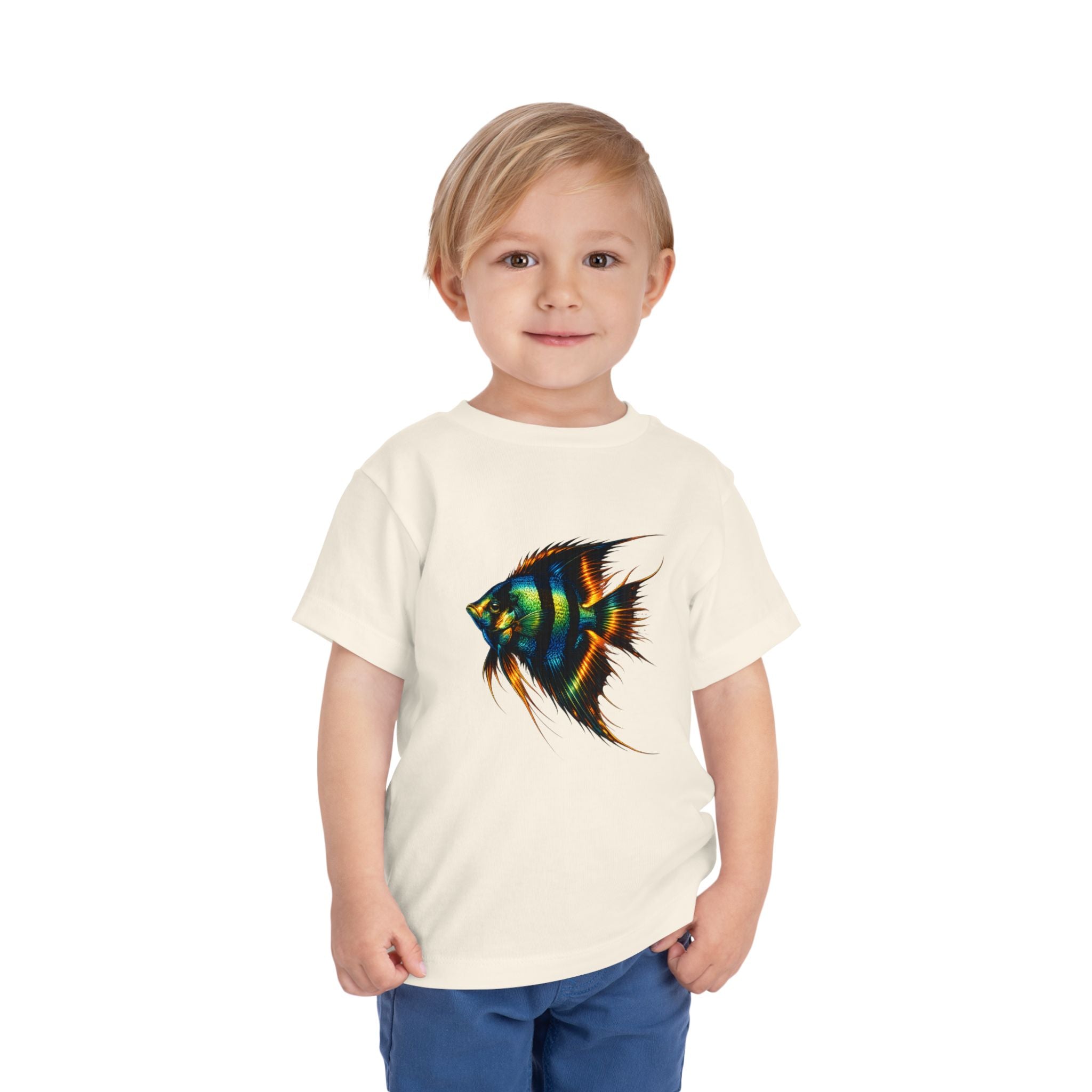 Toddler Tee - Colorful Aquarium Angelfish Graphic Shirt