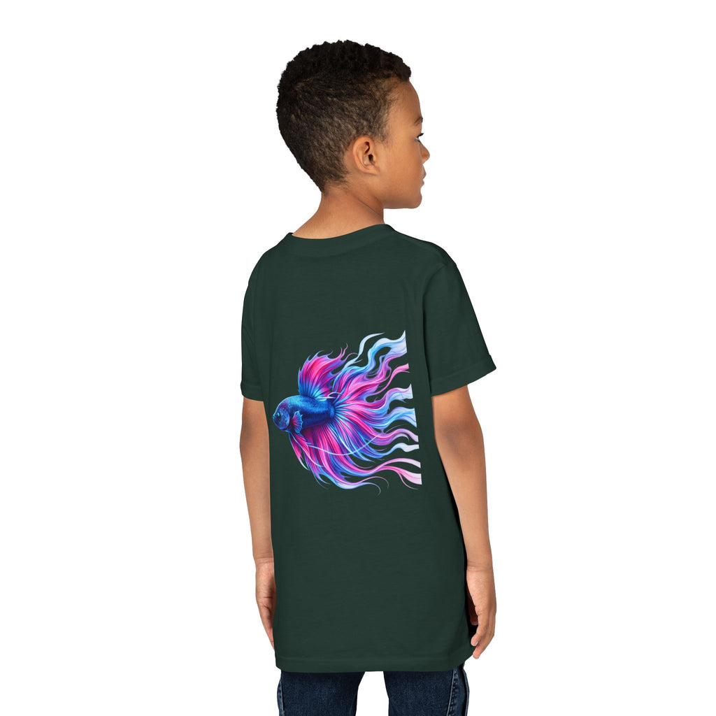 Youth Tee - Colorful Betta Fish Graphic Shirt