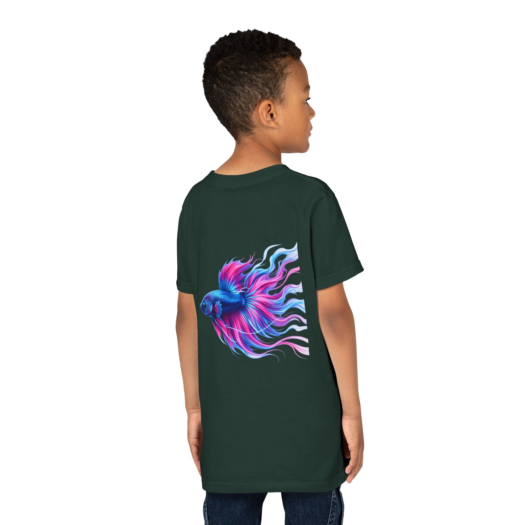 Youth Tee - Colorful Betta Fish Graphic Shirt