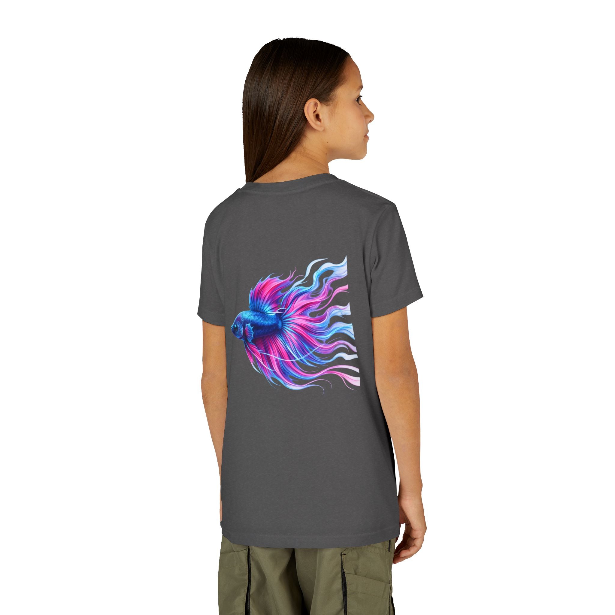Youth Tee - Colorful Betta Fish Graphic Shirt