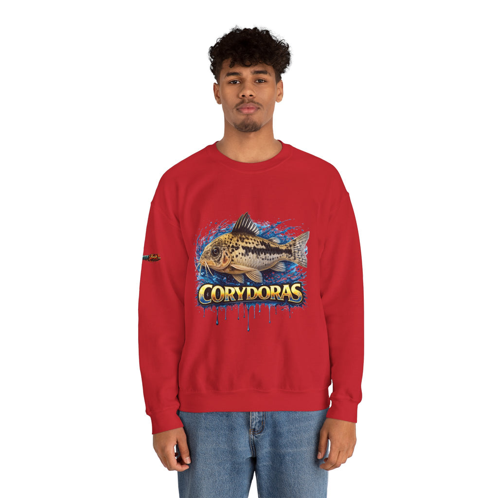 Peppered Corydoras Fish Crewneck Sweatshirt – Aquatic Aquarium Lover Tee