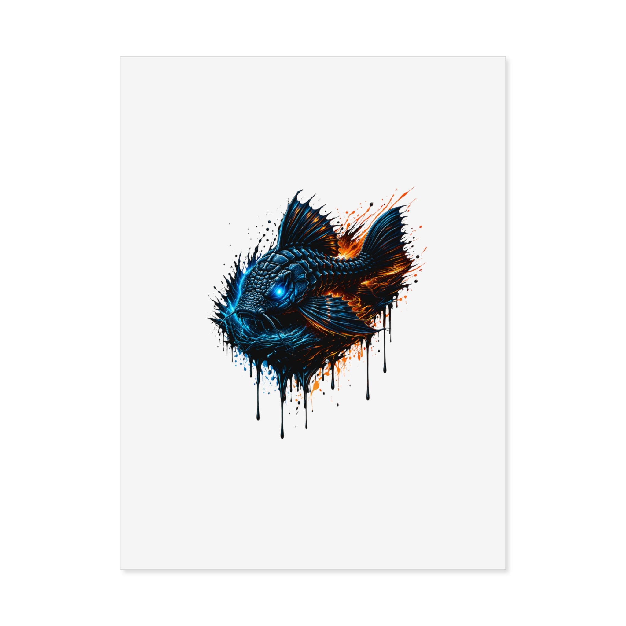 Armored Pleco – Premium Uncoated Matte Poster L-185