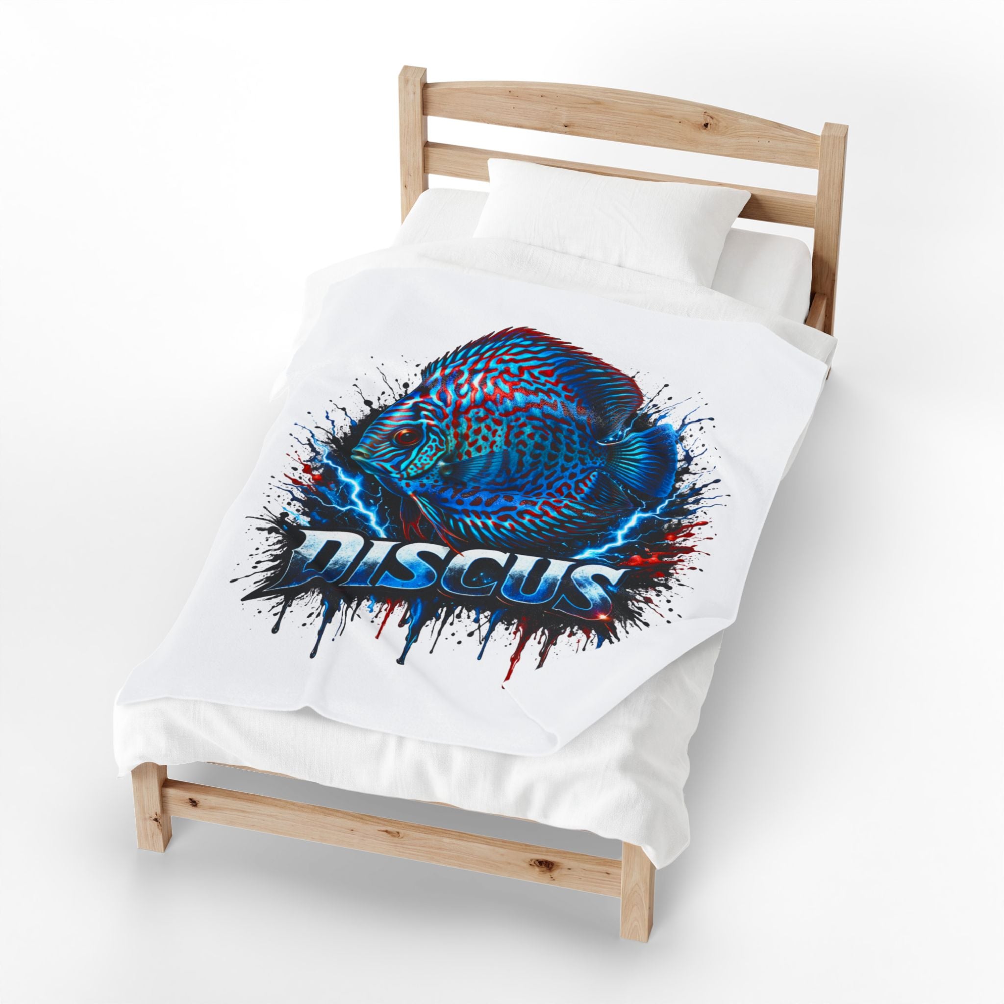 Electric Discus – Premium "Lightning" Velveteen Blanket