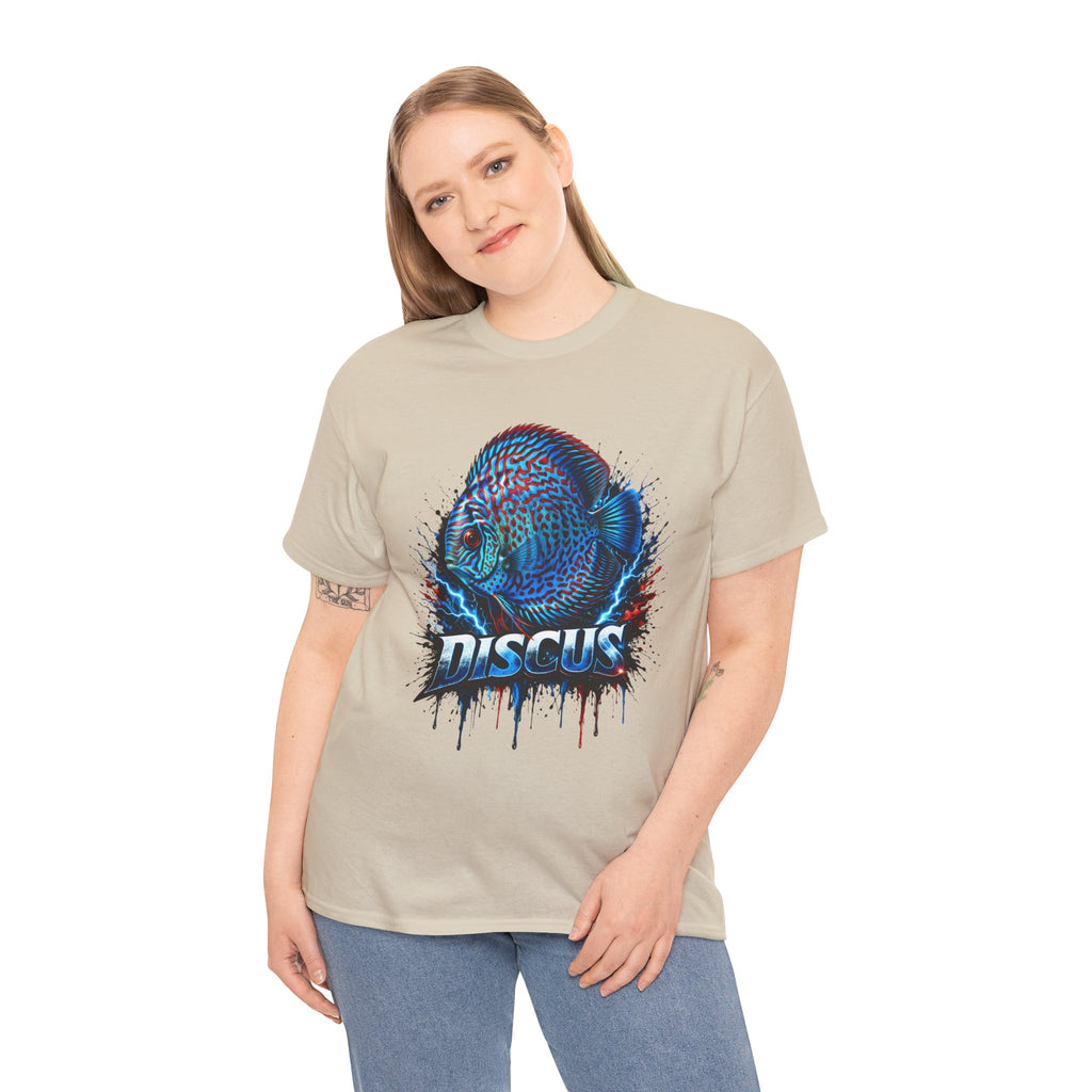 Discus Fish Graphic Tee - Vibrant Aquarium Fish Shirt