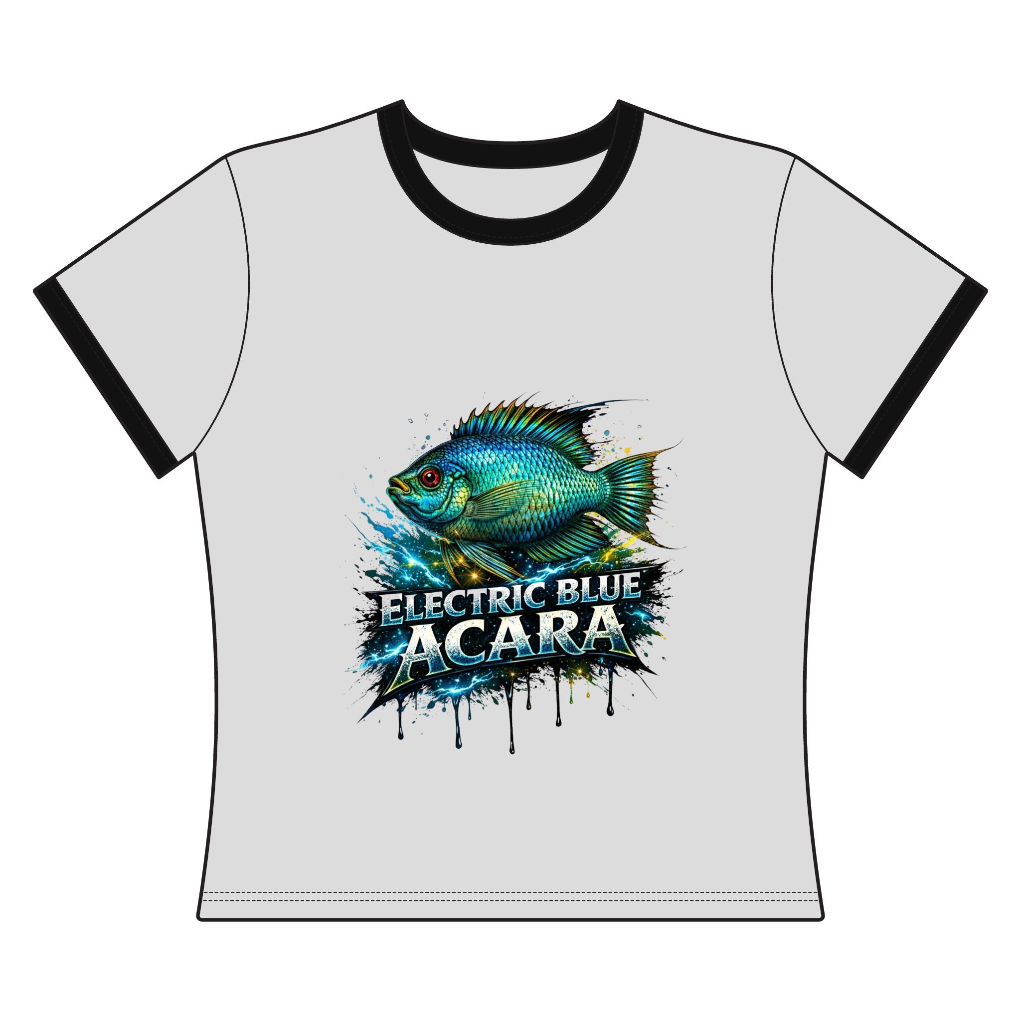 Electric Blue Acara Ringer Tee