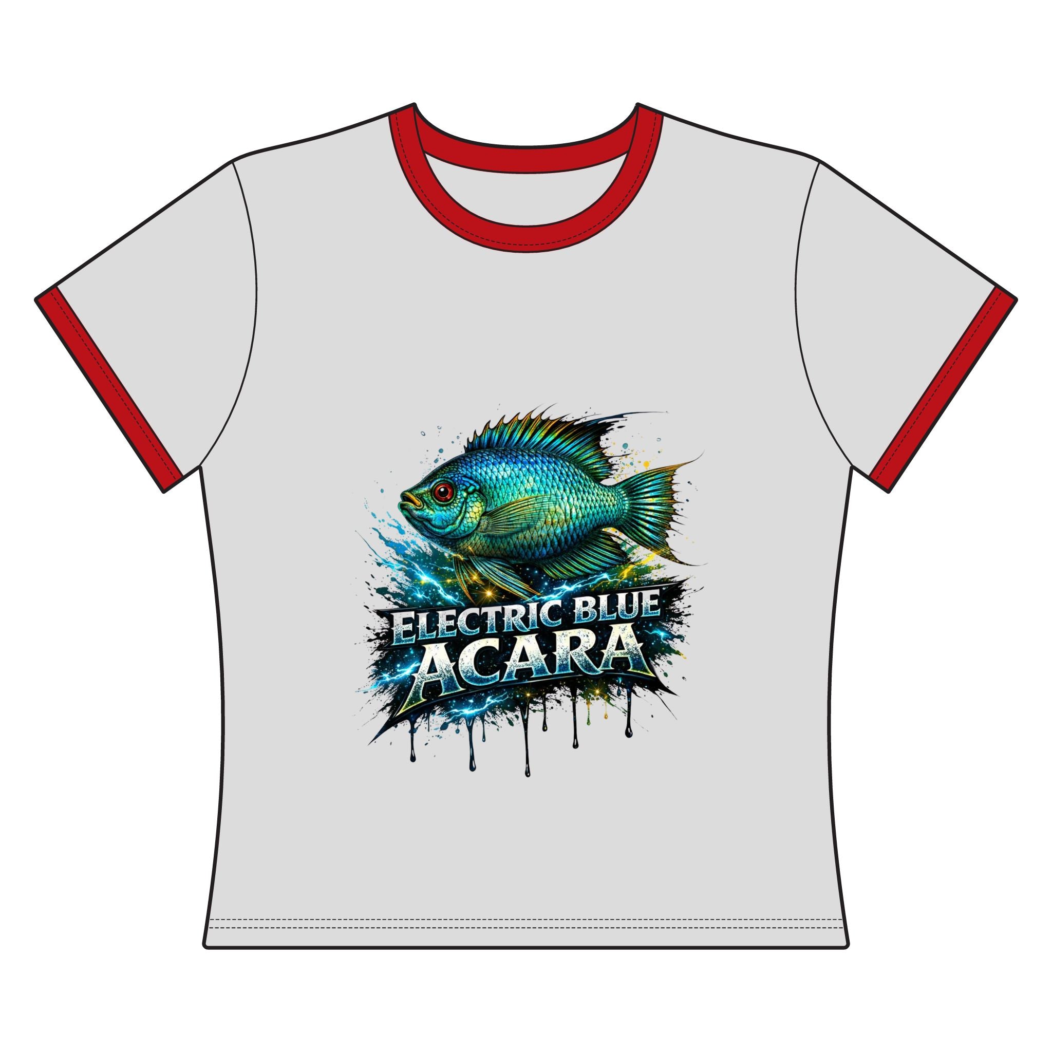 Electric Blue Acara Ringer Tee