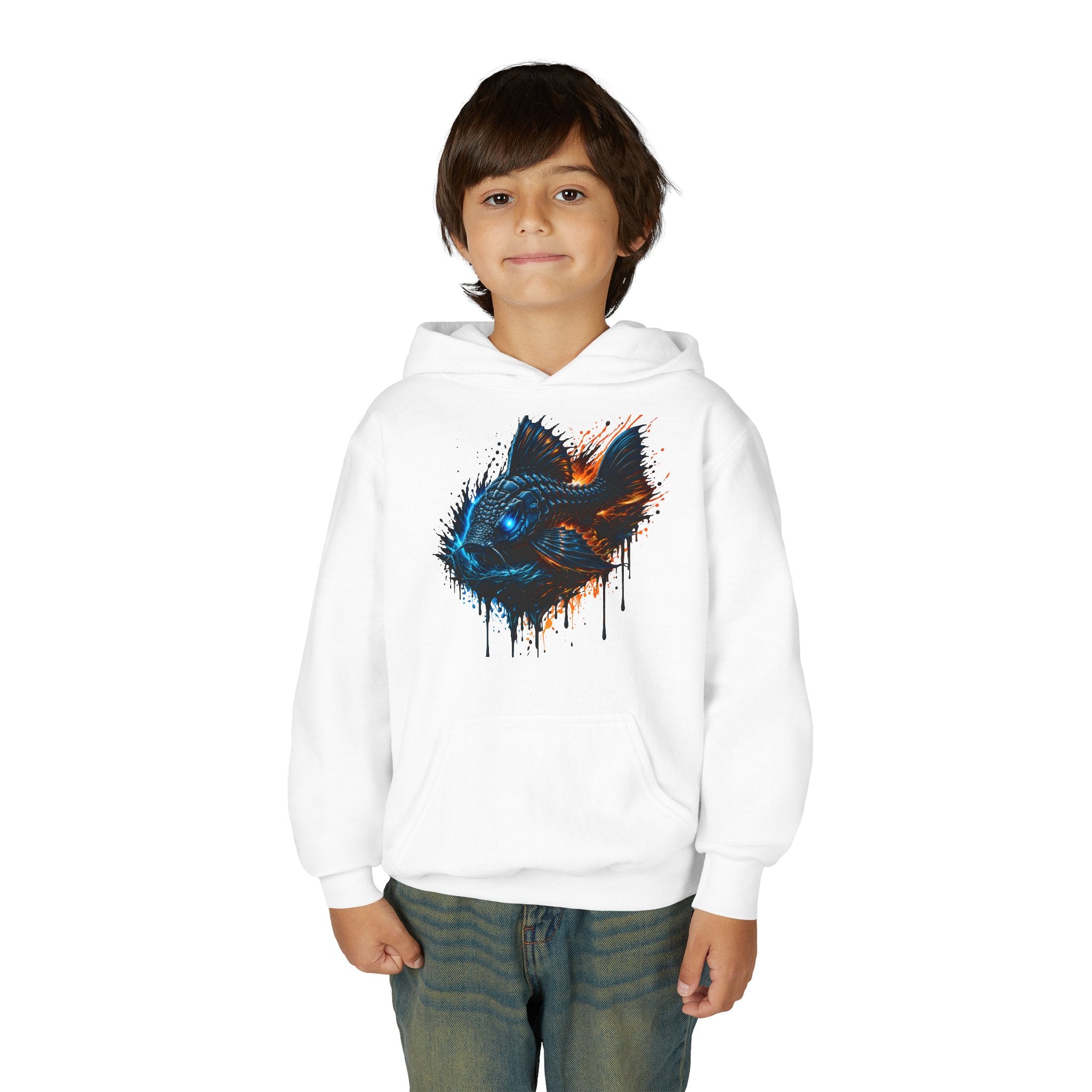 Armored Pleco L-185 – Youth Premium Hooded Sweatshirt