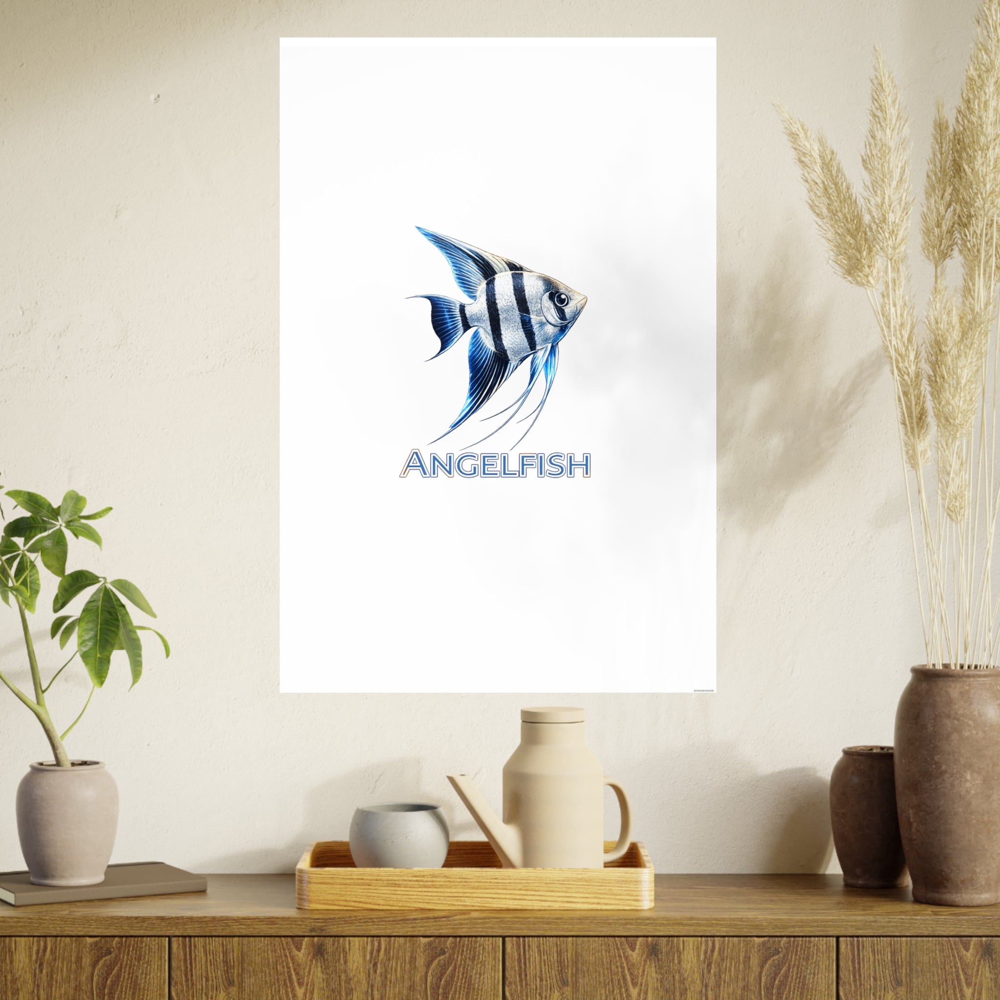 Angelfish – Premium Satin Photo Art Poster