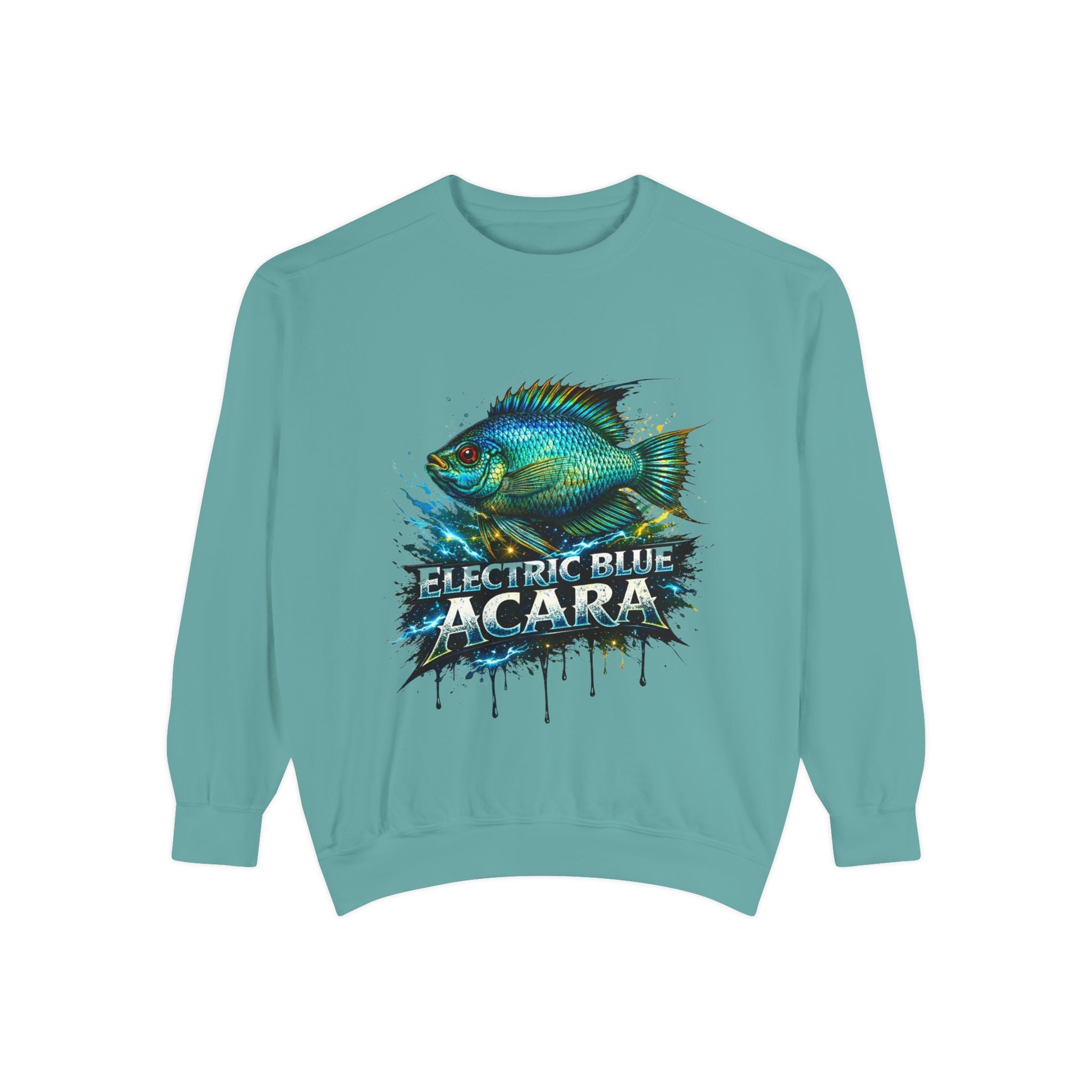 Electric Blue Acara – Garment-Dyed Premium Sweatshirt