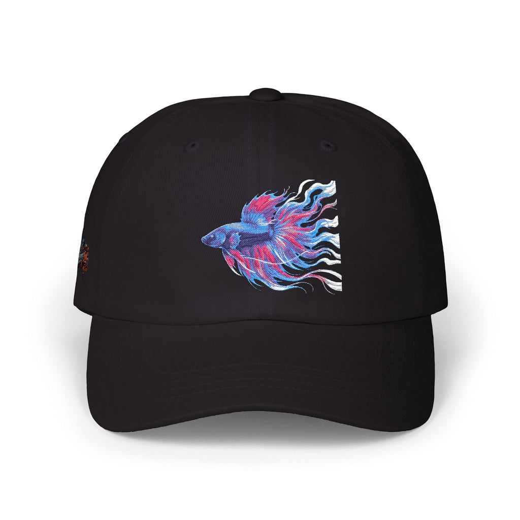 Betta Fish Dad Cap – Embroidered Color Splash Fish Baseball Hat