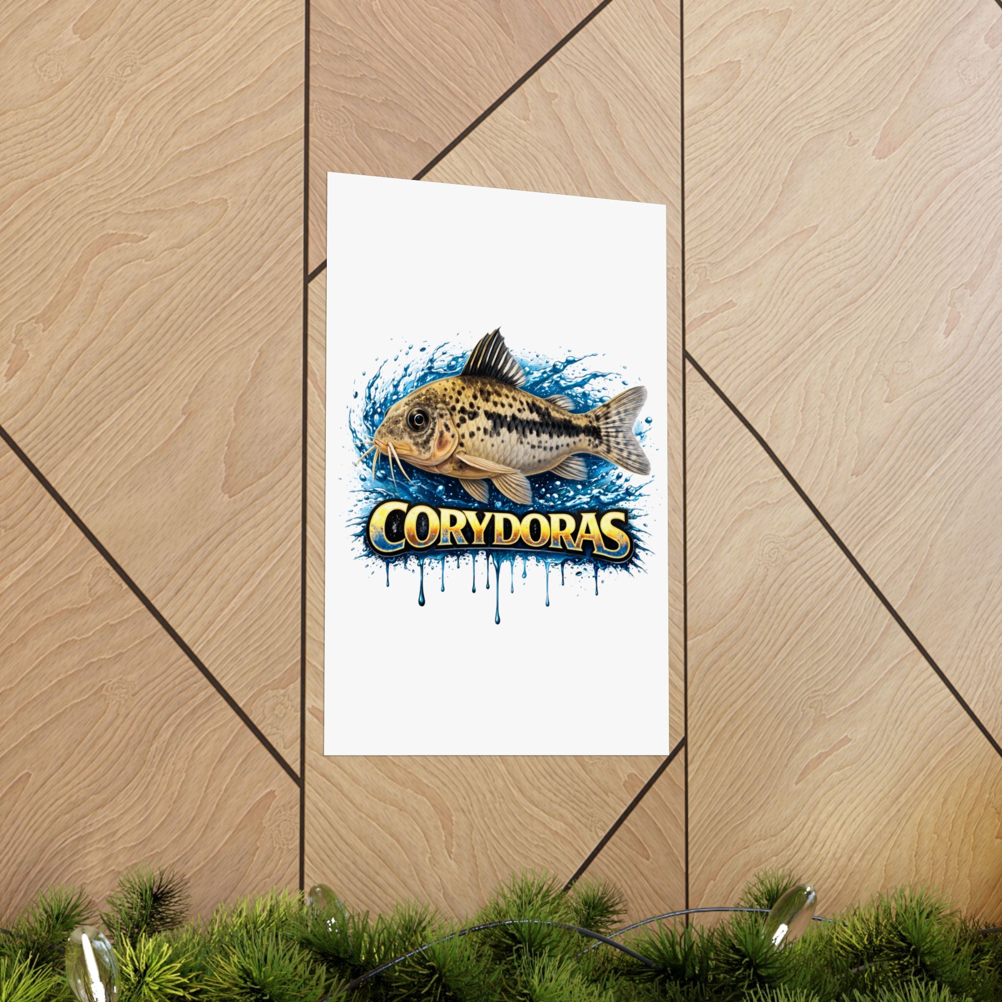 Corydoras Fish Matte Poster — Aquarium Lover Wall Art