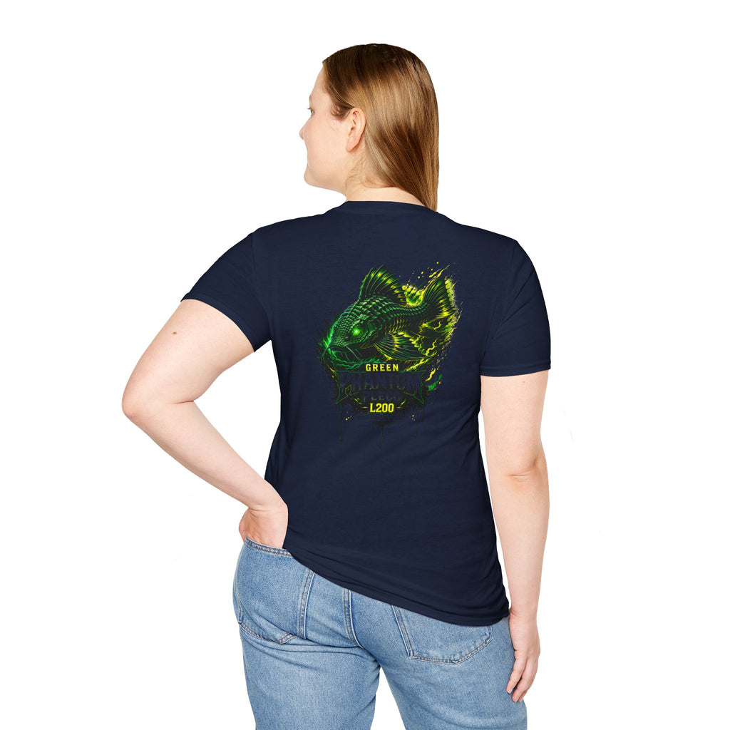 Green Phantom Pleco Tee — Graphic Fish Aquarium Shirt