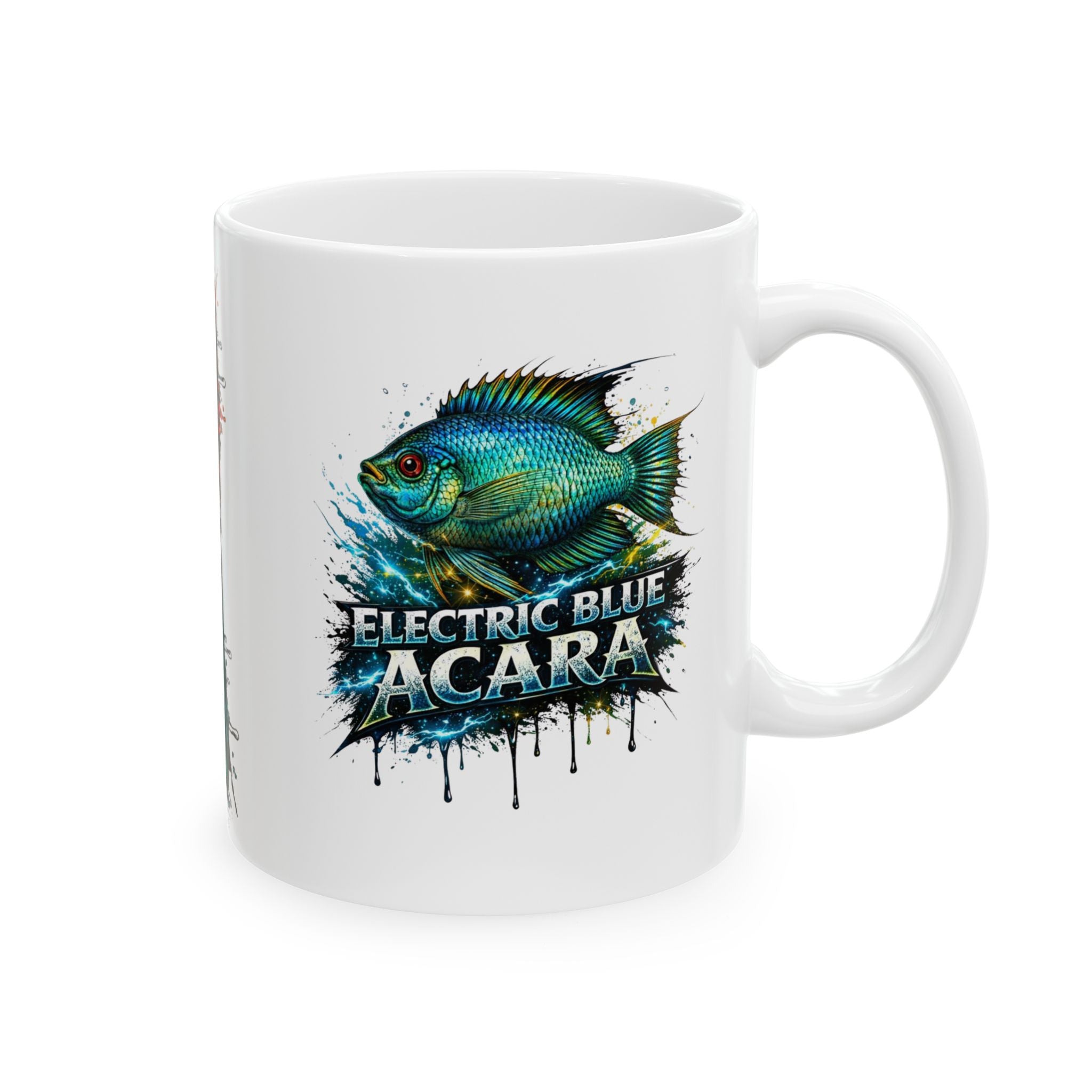 Electric Blue Acara – Premium Ceramic Mug (11oz, 15oz)