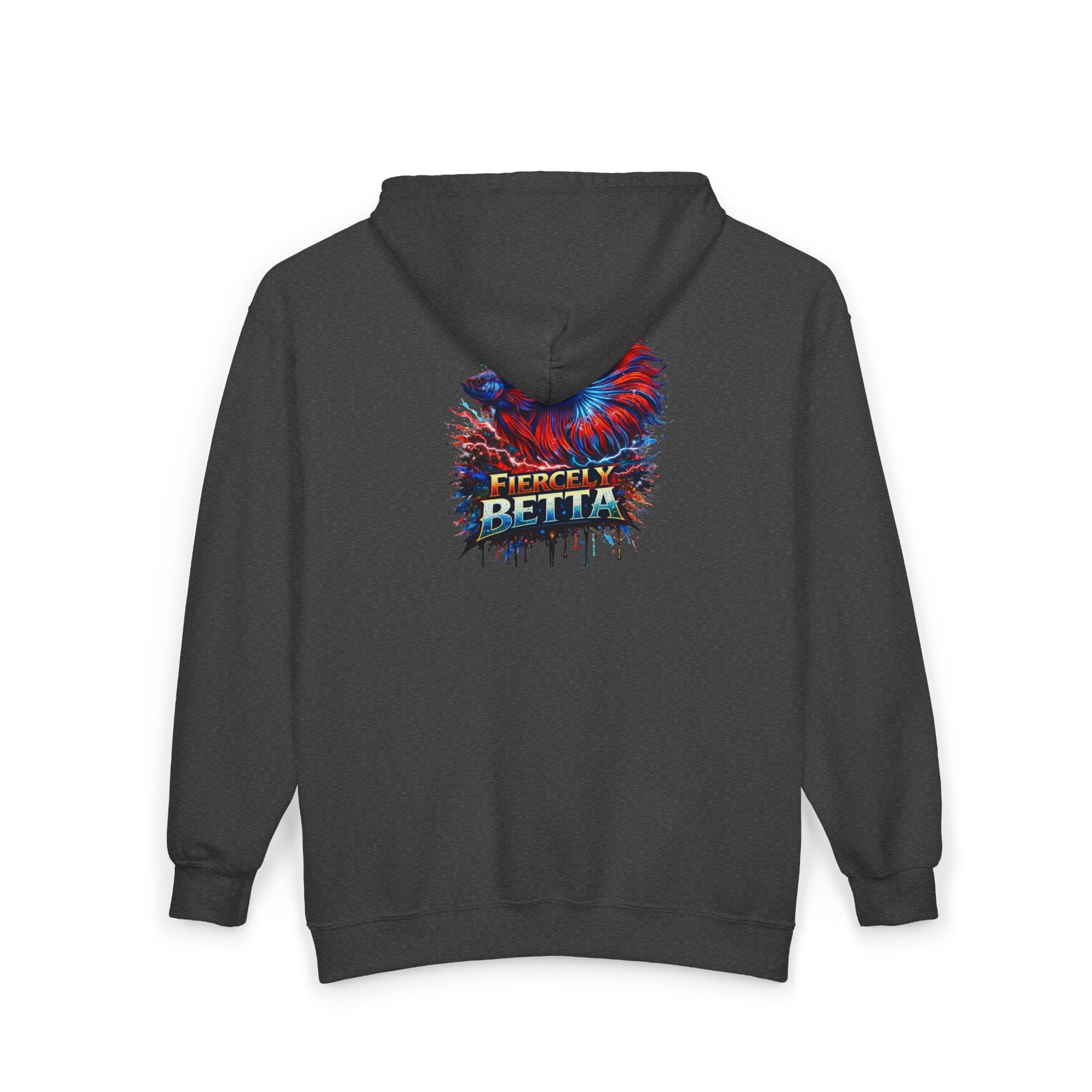 Fiercely Betta – Premium "Neon Flare" Zip-Up Hoodie