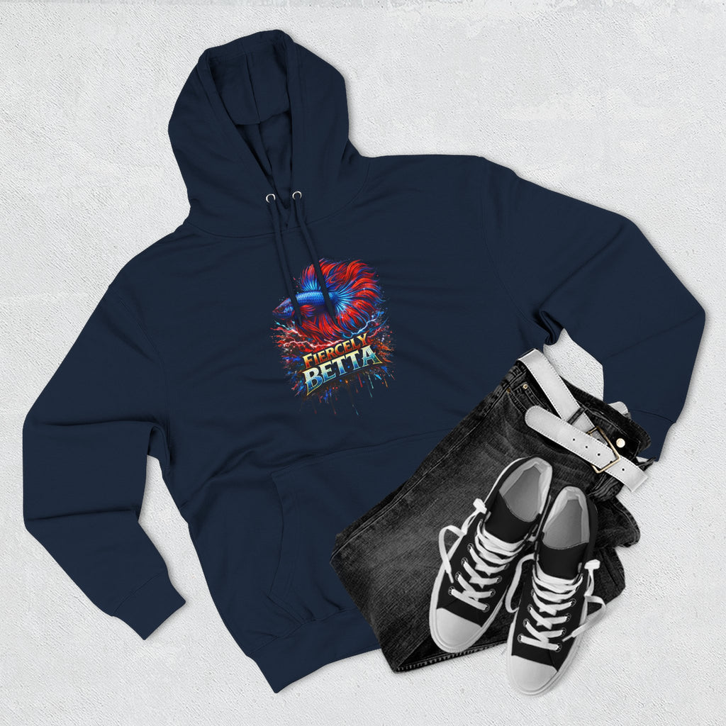 Fiercely Betta – Premium "Neon Flare" 3-End Fleece Hoodie