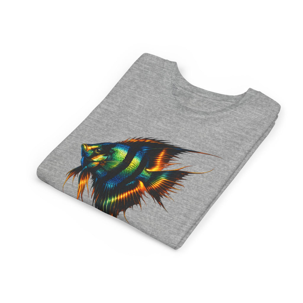 Angelfish Youth Tee – Colorful Aquarium Fish Graphic Shirt for Kids