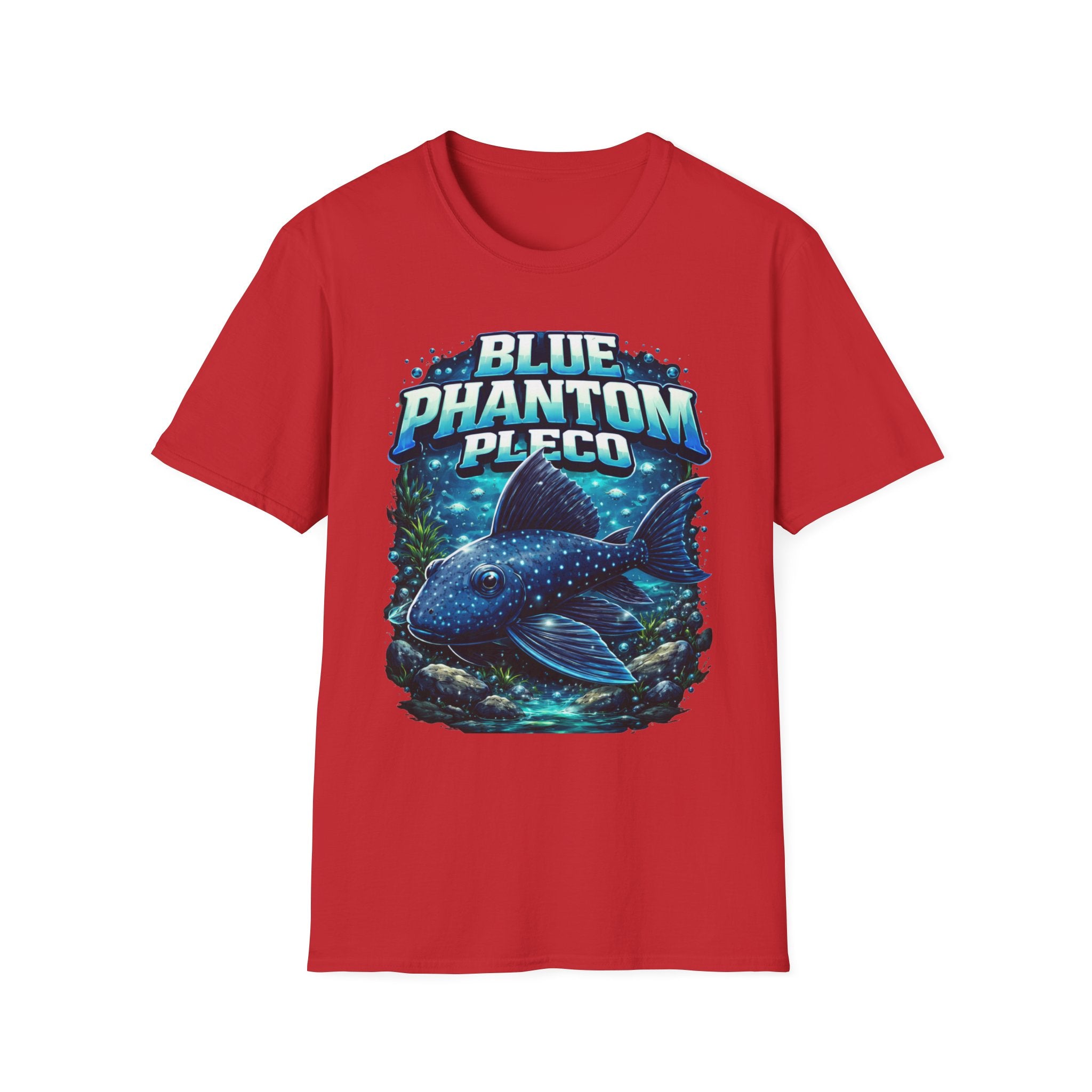 Blue Phantom Pleco T-Shirt — Graphic Aquarium Fish Tee