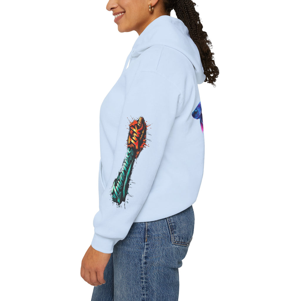 Electric Paint Betta — Artisan Series Hoodie — Inverness Ink Graphic Pullover
