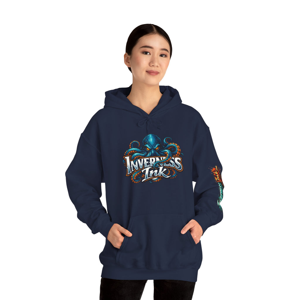 Electric Paint Betta — Artisan Series Hoodie — Inverness Ink Graphic Pullover
