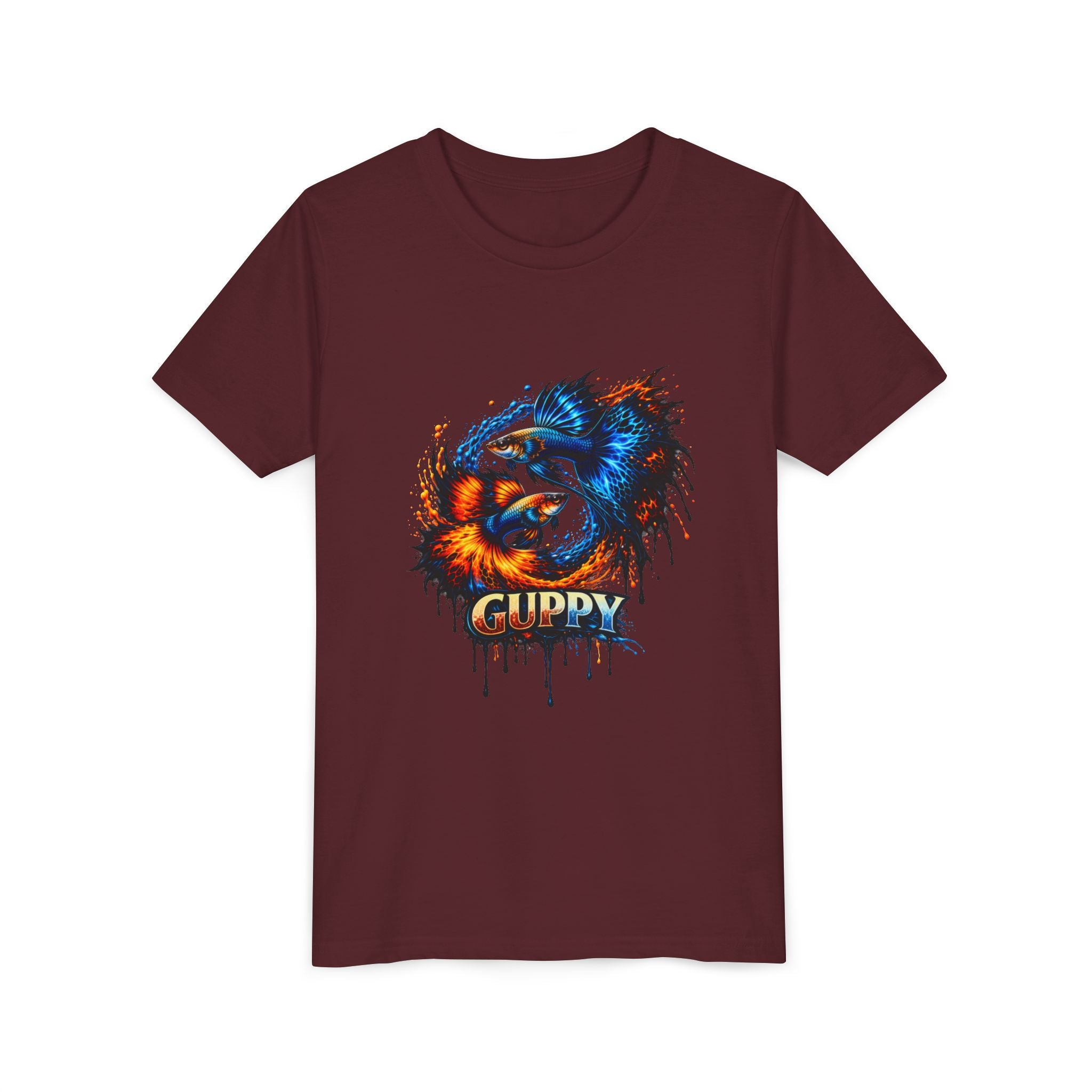 Fire & Ice Guppy – Youth "Neon Flare" Premium Tee