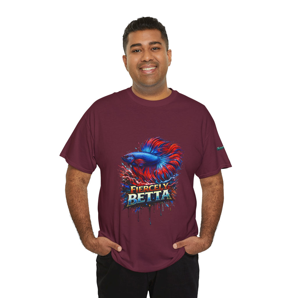 Betta Fish T-Shirt — Fiercely Betta Colorful Aquarium Fish Tee