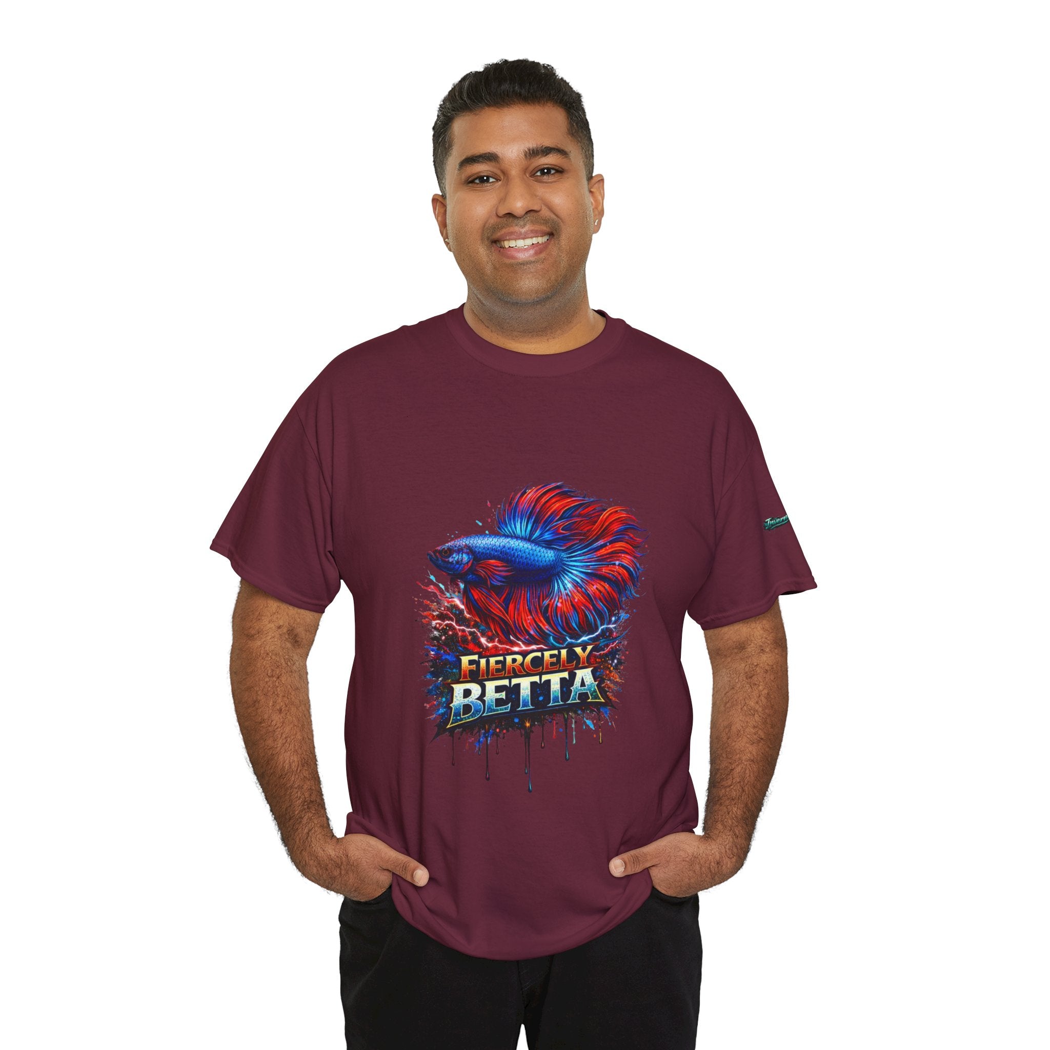 Betta Fish T-Shirt — Fiercely Betta Colorful Aquarium Fish Tee