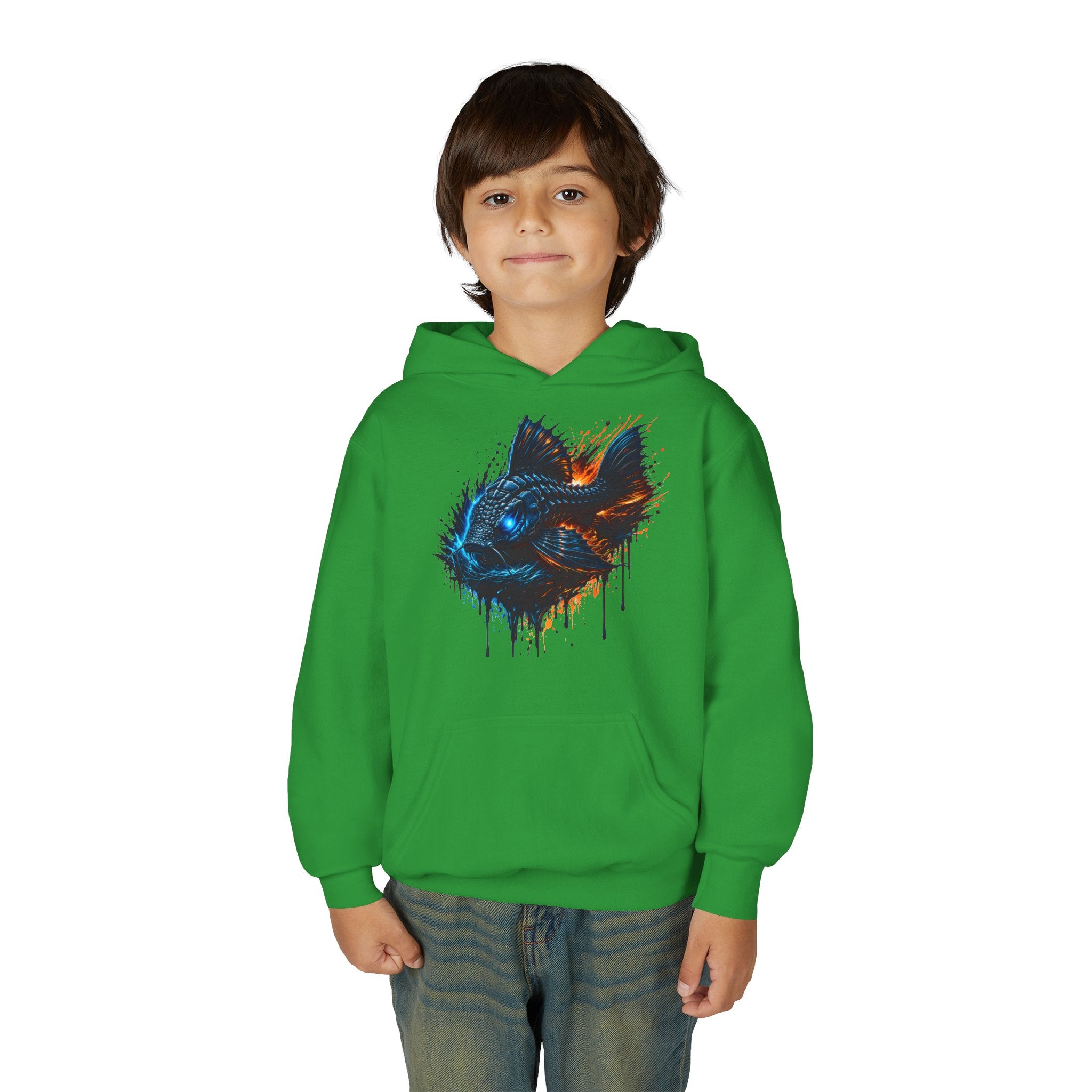 Armored Pleco L-185 – Youth Premium Hooded Sweatshirt