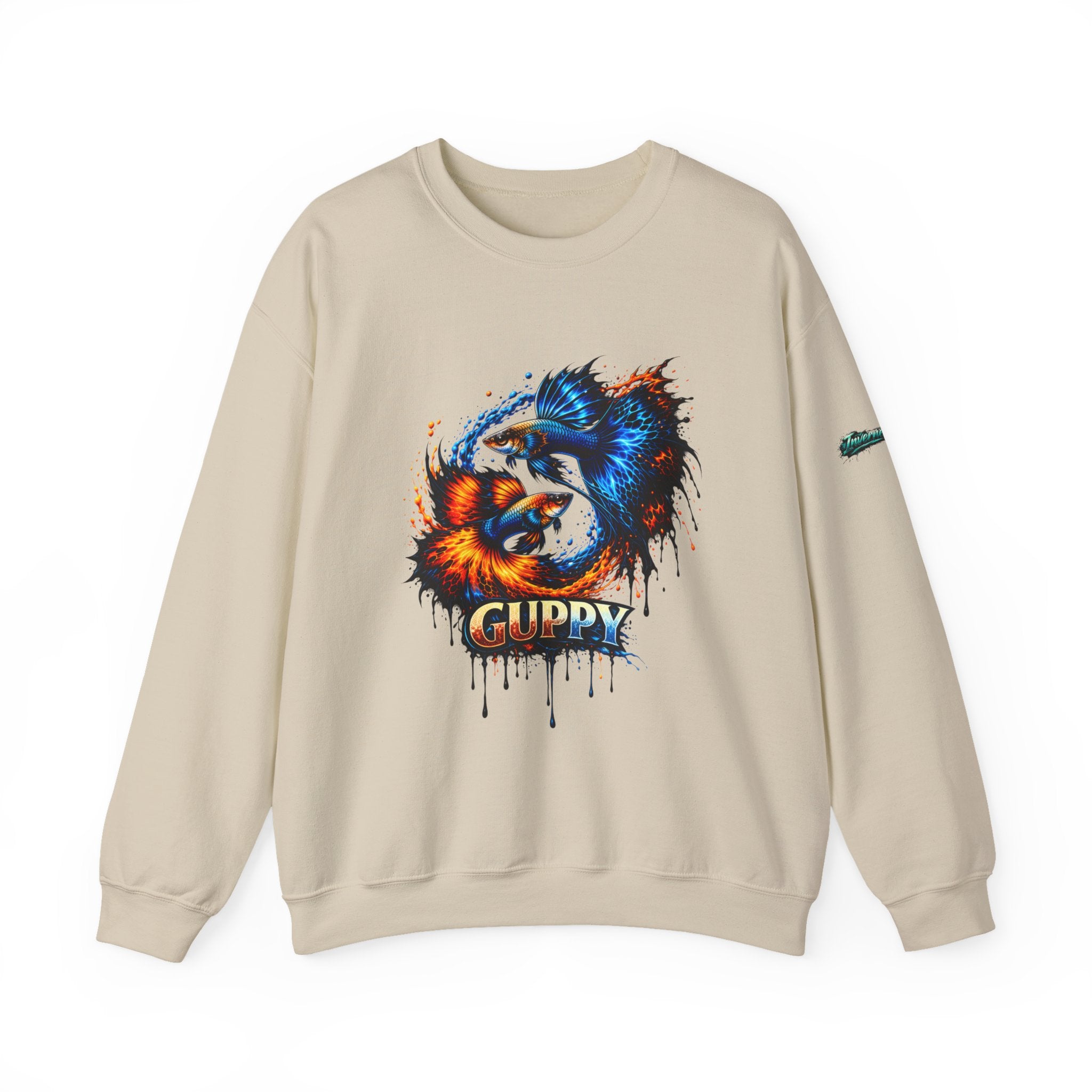 Fire & Ice Guppy – Premium "Neon Flare" Crewneck Sweatshirt
