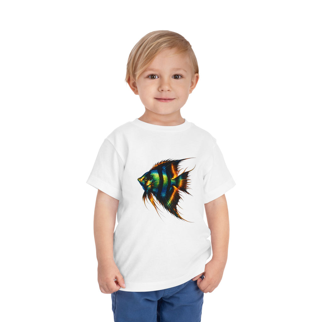 Toddler Tee - Colorful Aquarium Angelfish Graphic Shirt