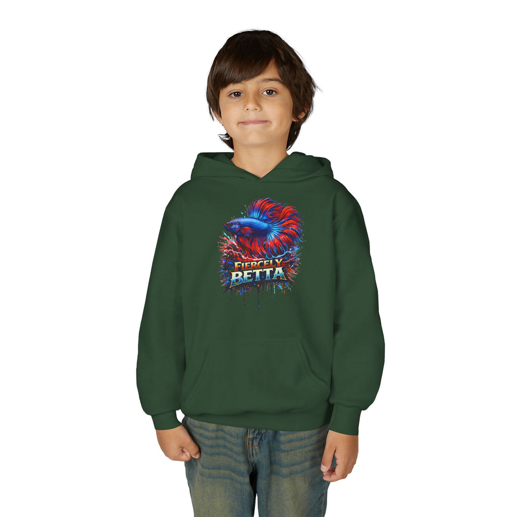 Fiercely Betta – Kids "Neon Flare" Fleece Hoodie