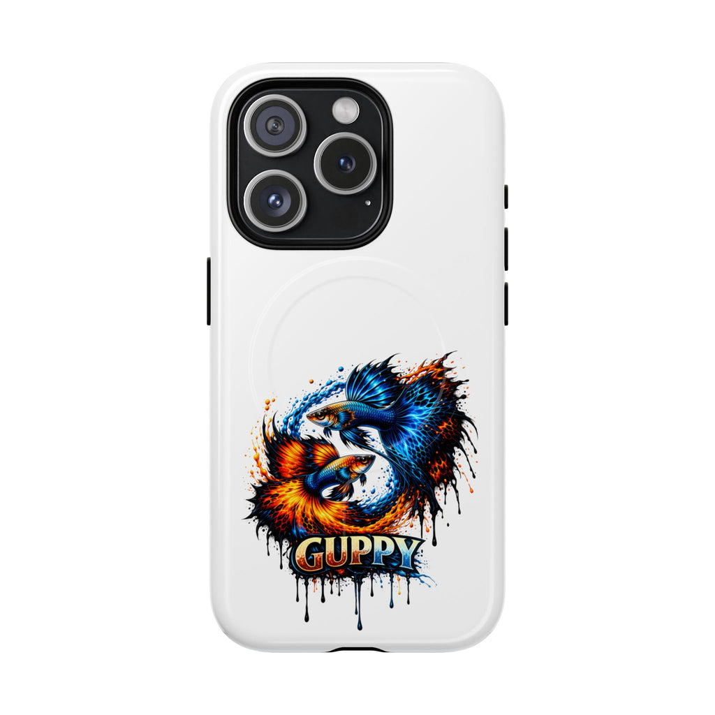 Fire & Ice Guppy – "Neon Flare" Magnetic Impact Case