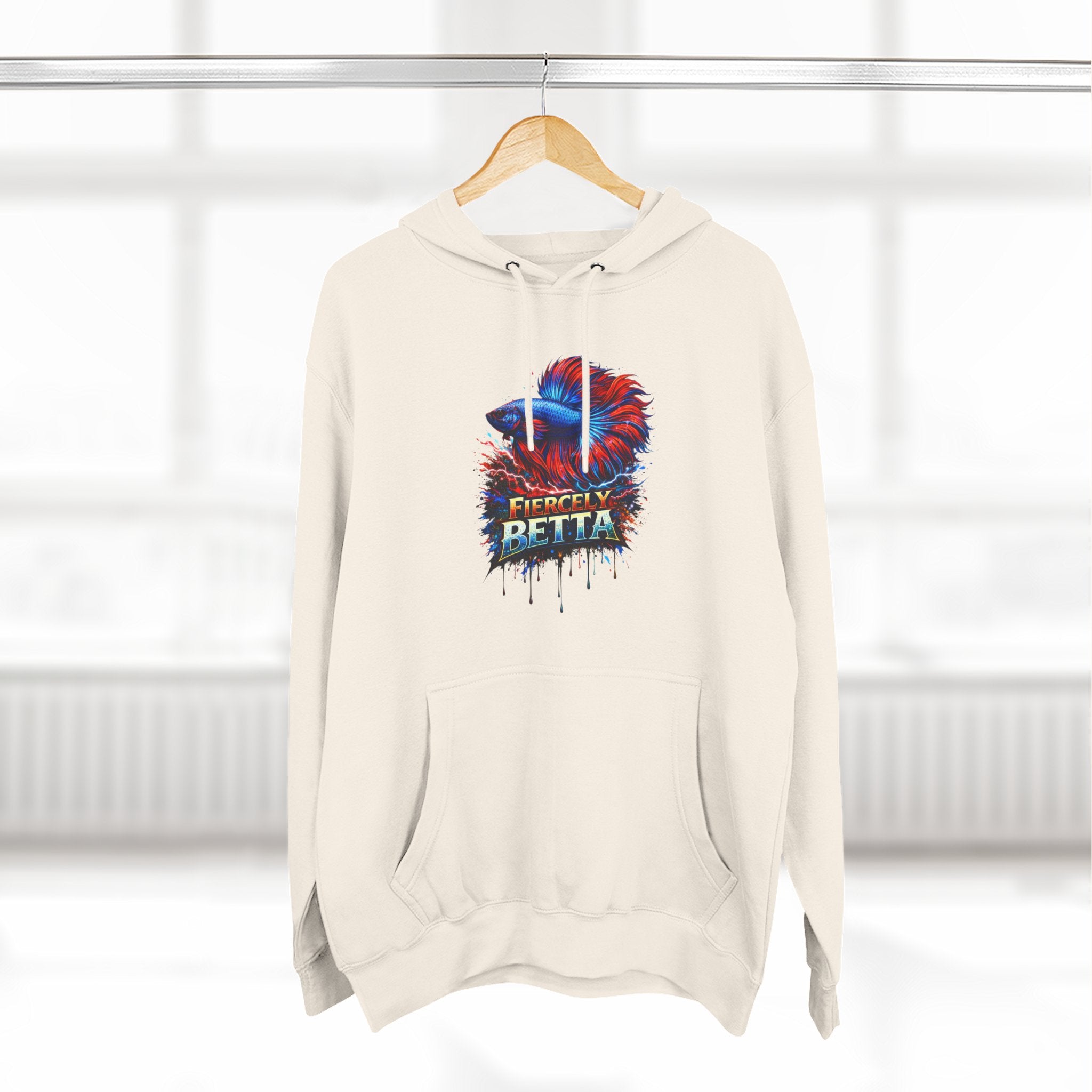 Fiercely Betta – Premium "Neon Flare" 3-End Fleece Hoodie