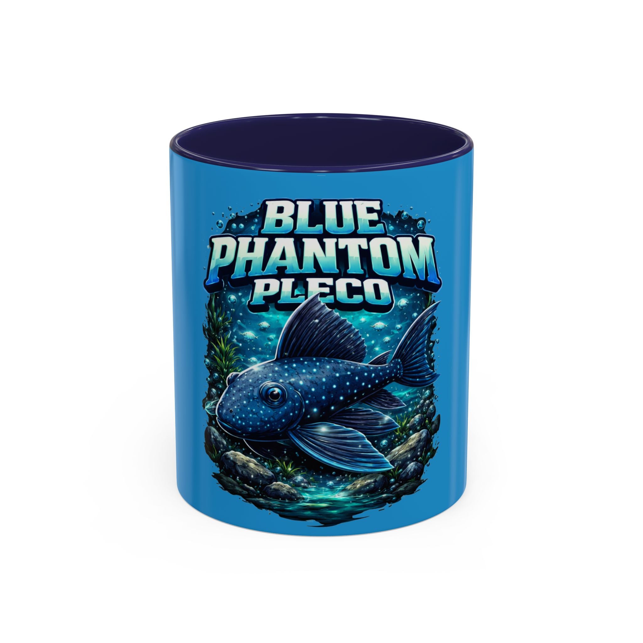 Blue Phantom Pleco Accent Coffee Mug – Aquarium Fish Lover Gift (11/15oz)