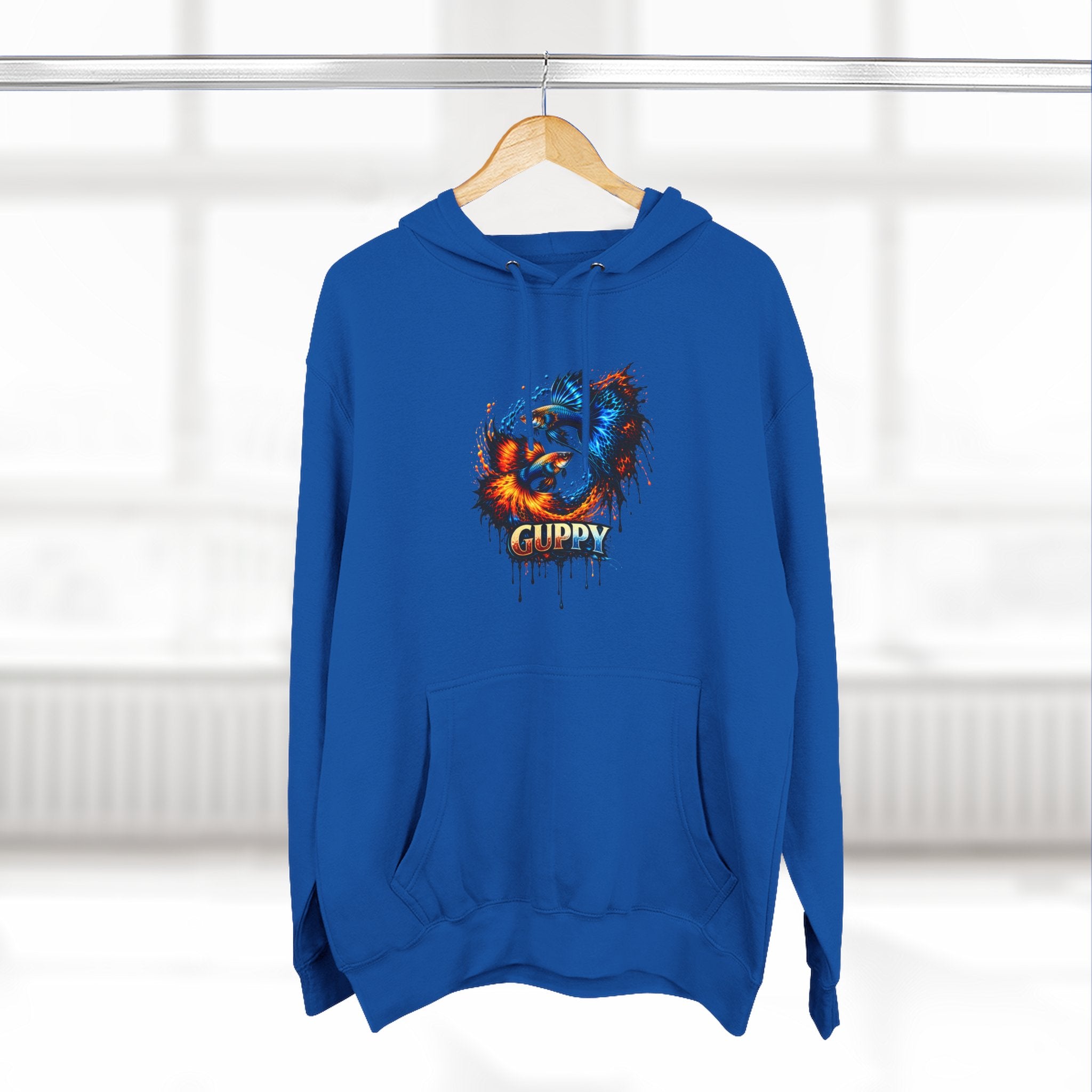 Fire & Ice Guppy – Premium Three-Panel Fleece Hoodie