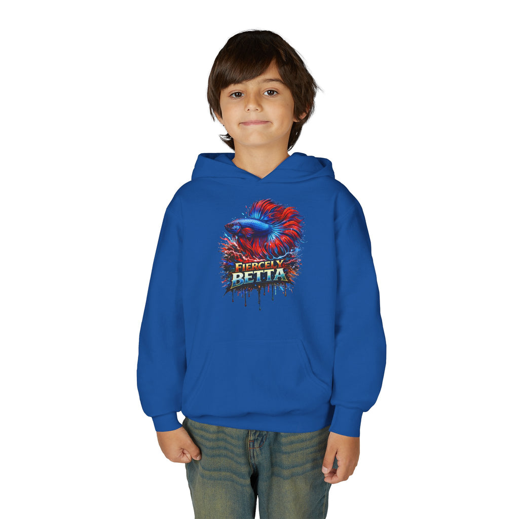 Fiercely Betta – Kids "Neon Flare" Fleece Hoodie