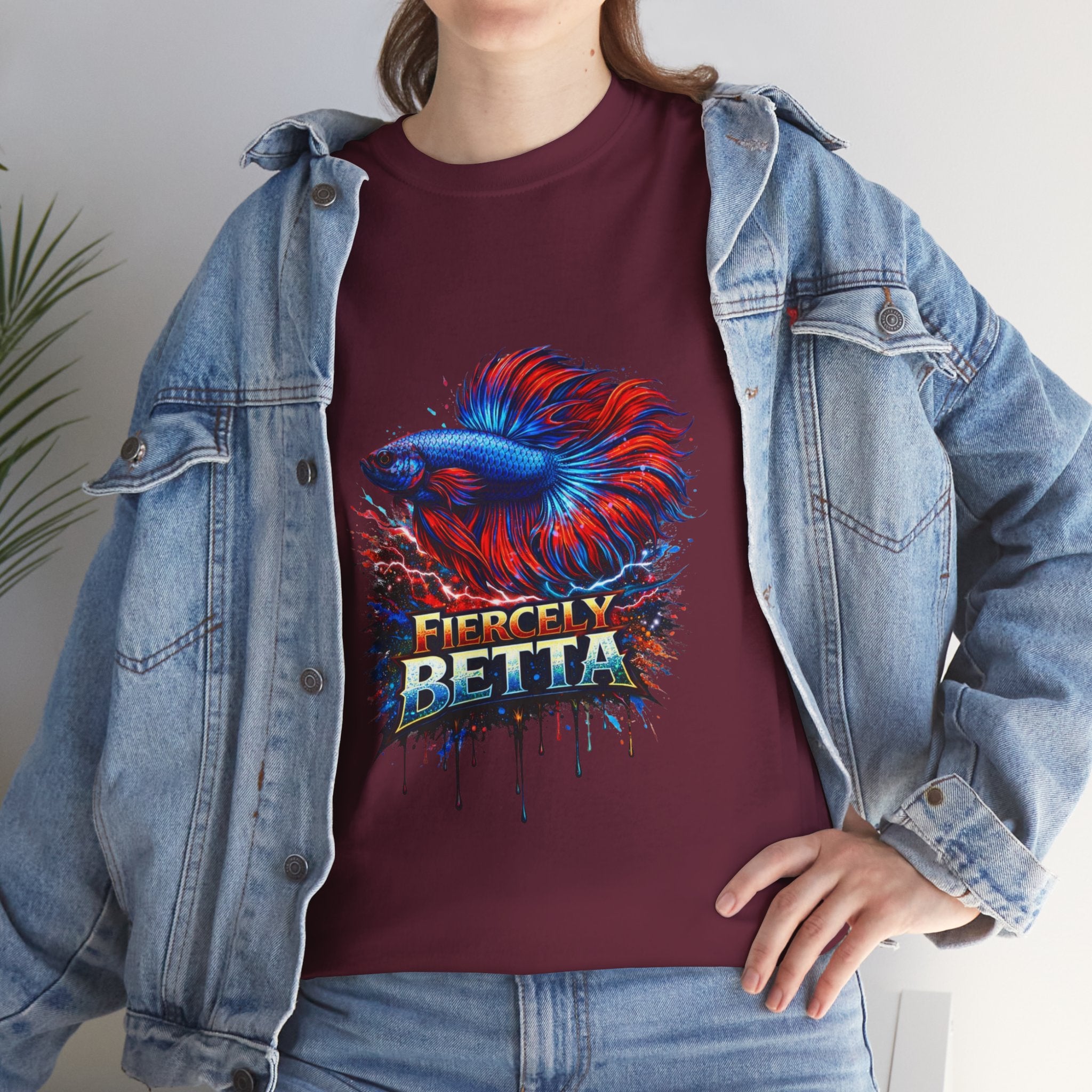 Betta Fish T-Shirt — Fiercely Betta Colorful Aquarium Fish Tee