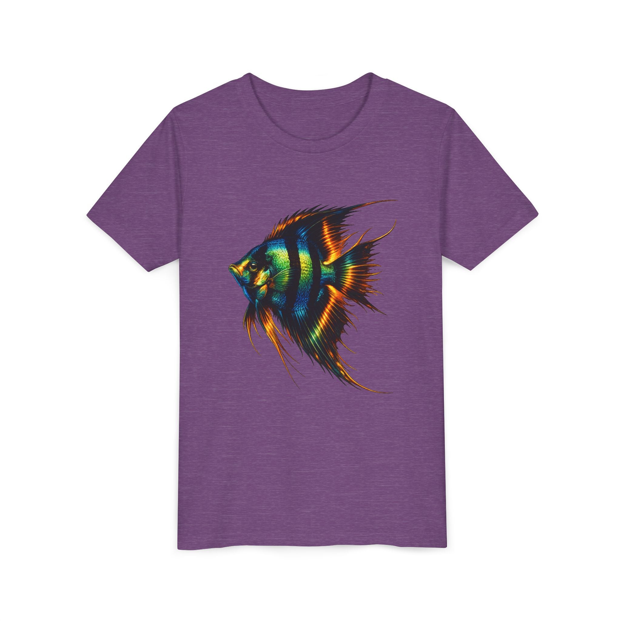 Angelfish Youth Tee – Colorful Aquarium Fish Graphic Shirt for Kids