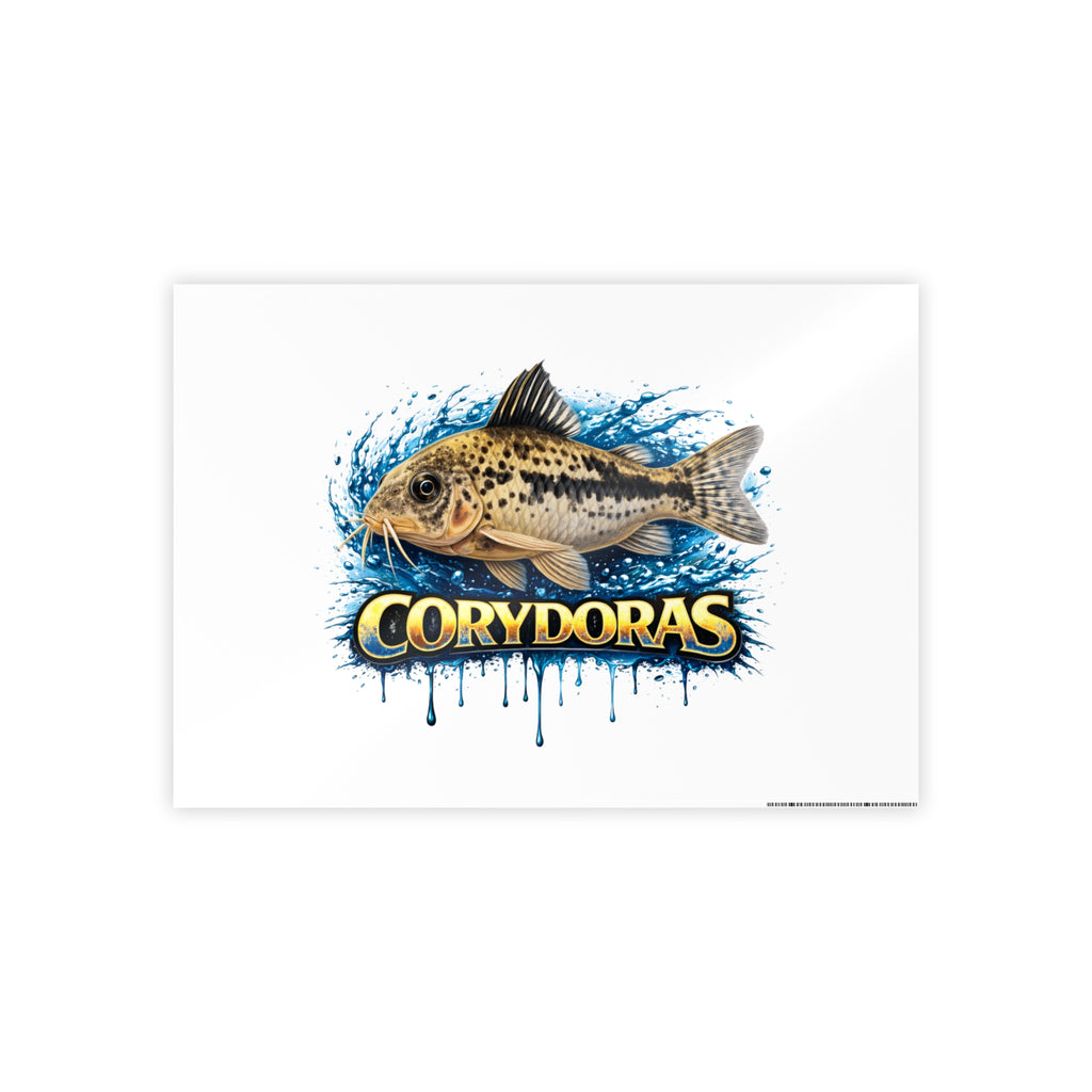Corydoras Fish Gloss Poster – Aquarium Artwork Print