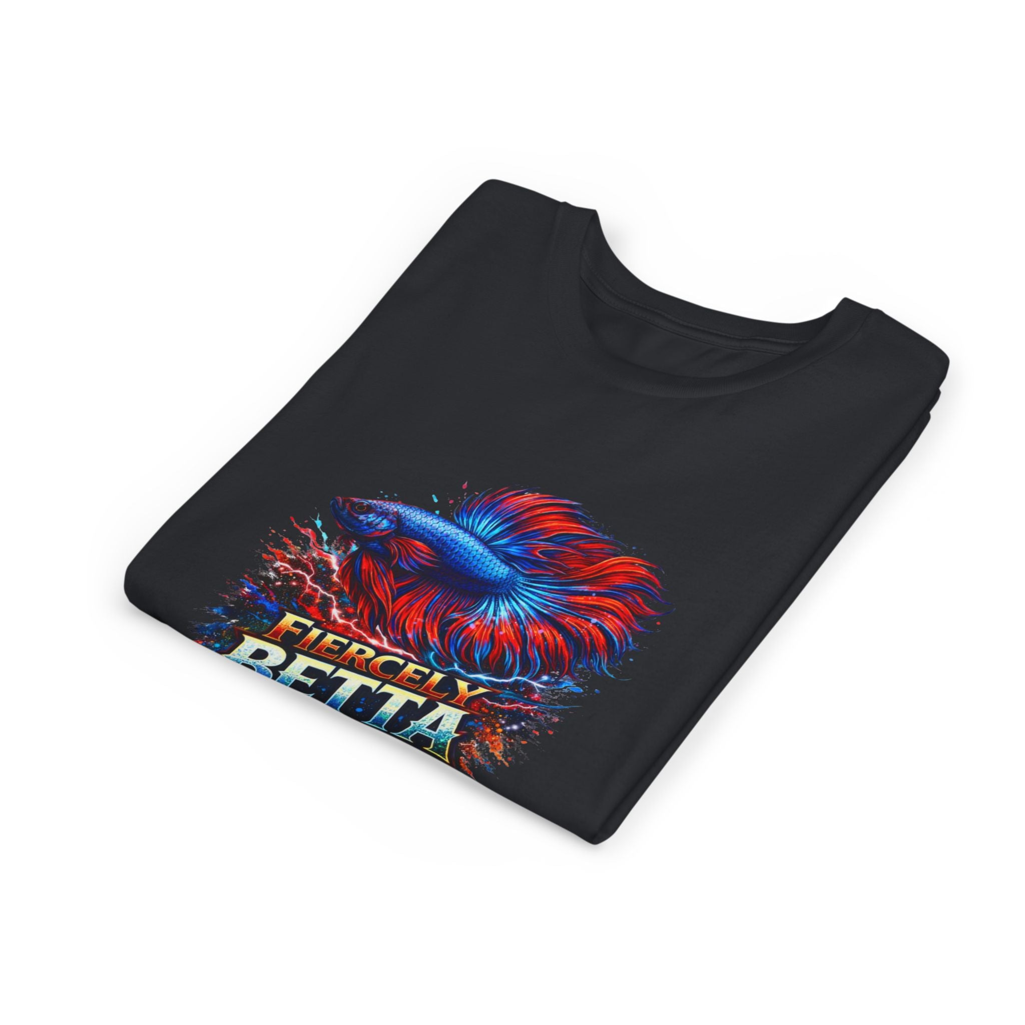 Fiercely Betta Youth Tee - Colorful Betta Fish Graphic Shirt