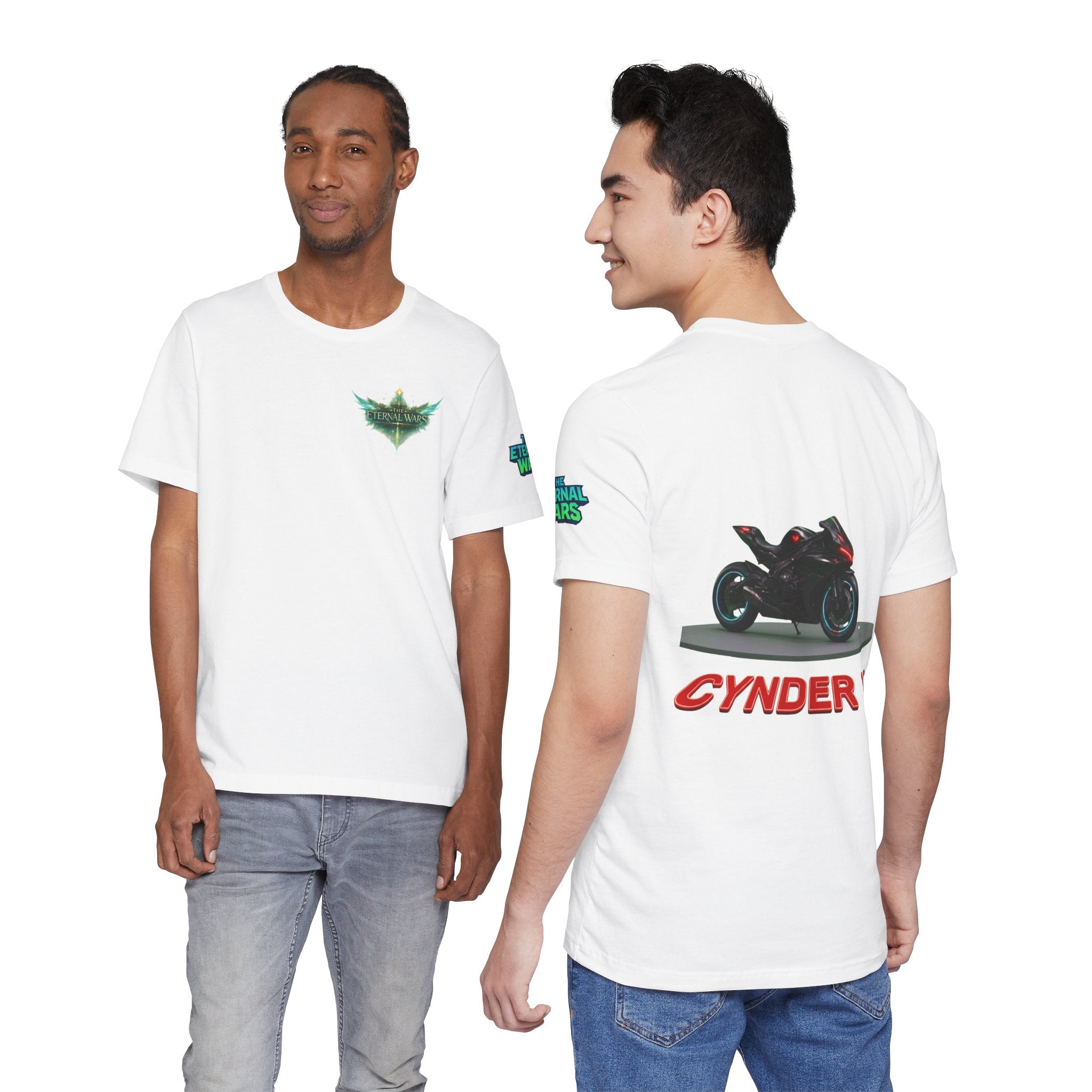 The Eternal Wars Motorcycle Tee — Cynder V Sportbike Graphic Shirt