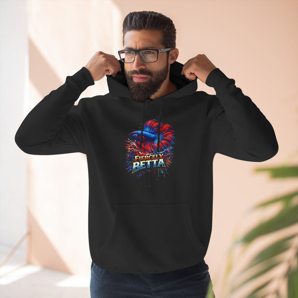 Fiercely Betta – Premium "Neon Flare" 3-End Fleece Hoodie