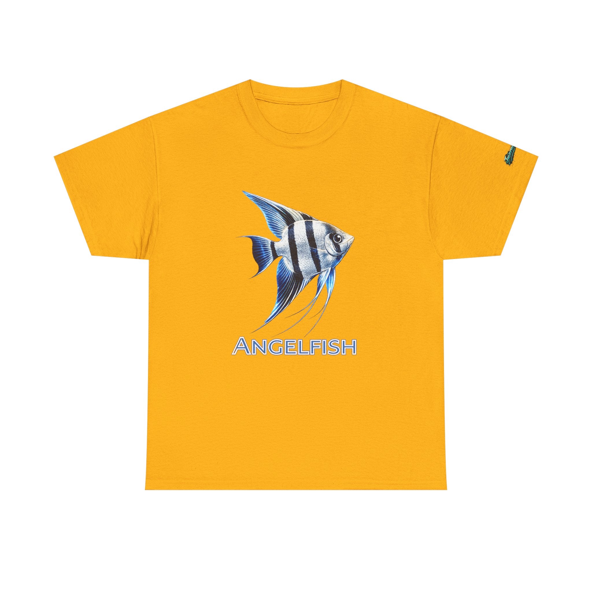 Angelfish Graphic Tee — Blue Tropical Fish Shirt