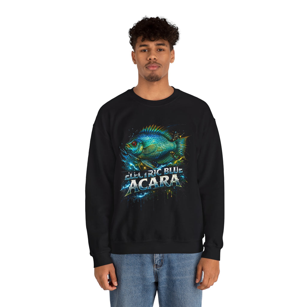 Electric Blue Acara – Heavy Blend™ Crewneck Sweatshirt