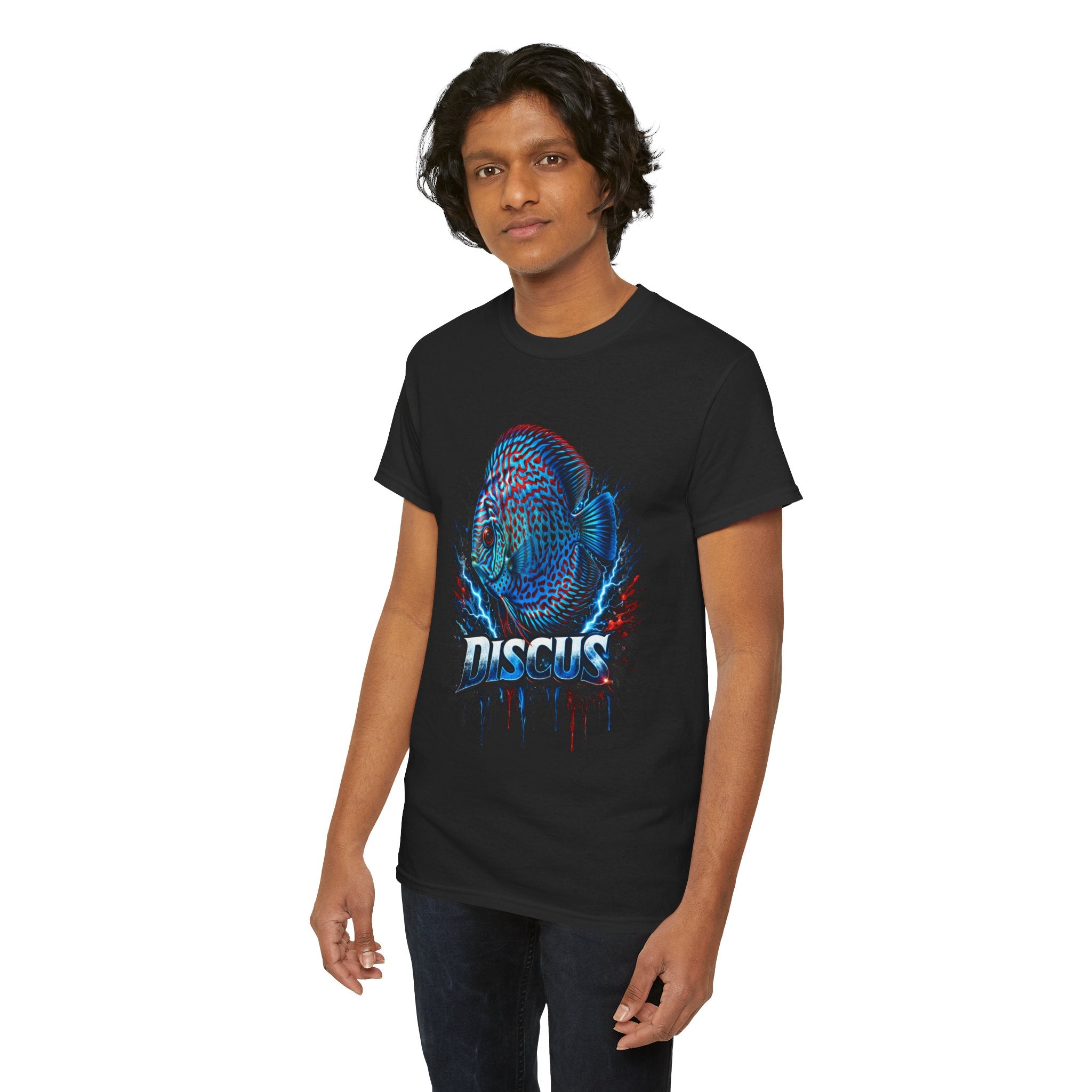 Discus Fish Graphic Tee - Vibrant Aquarium Fish Shirt