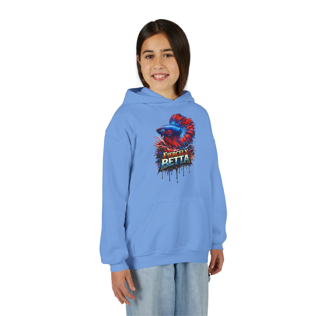 Fiercely Betta – Kids "Neon Flare" Fleece Hoodie