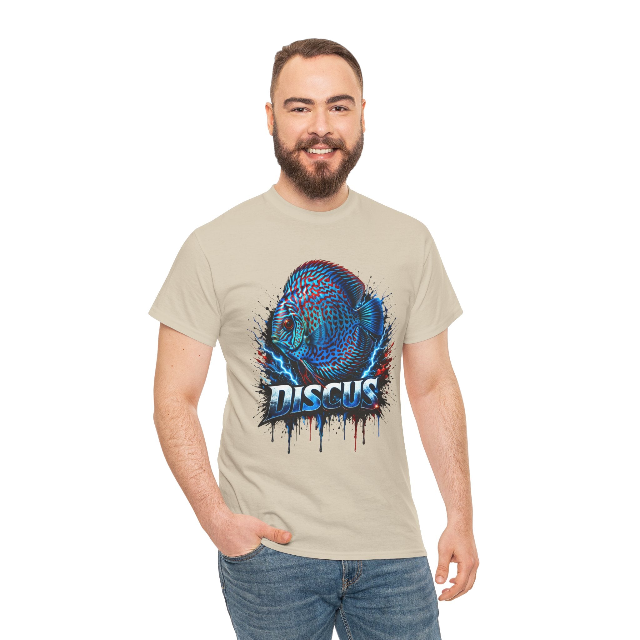 Discus Fish Graphic Tee - Vibrant Aquarium Fish Shirt