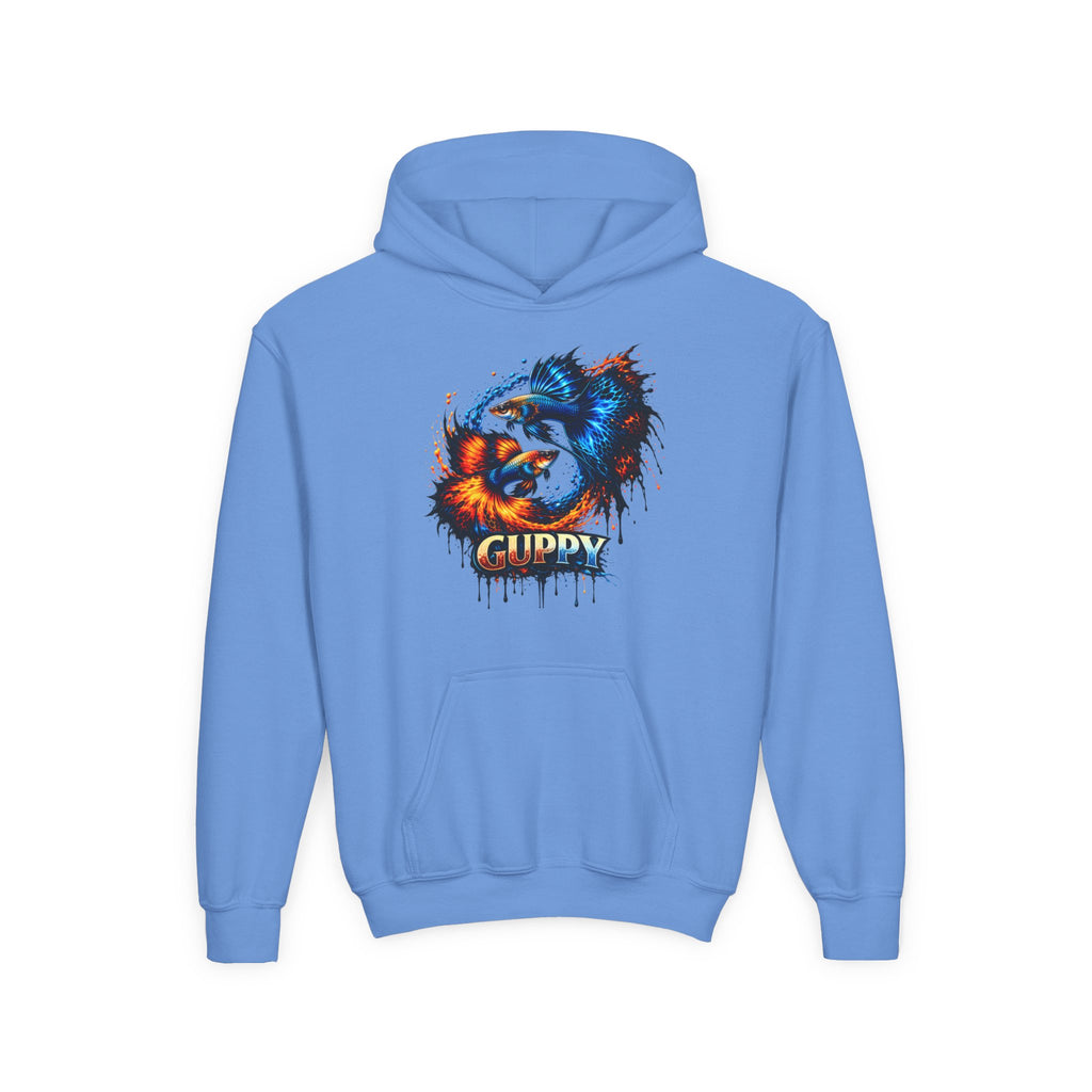 Fire & Ice Guppy – Kids "Neon Flare" Fleece Hoodie